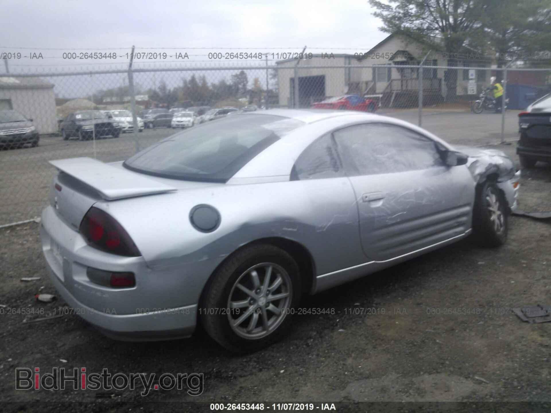 2001 MITSUBISHI ECLIPSE - VIN: 4A3AC44G01E038310 - Фото 4