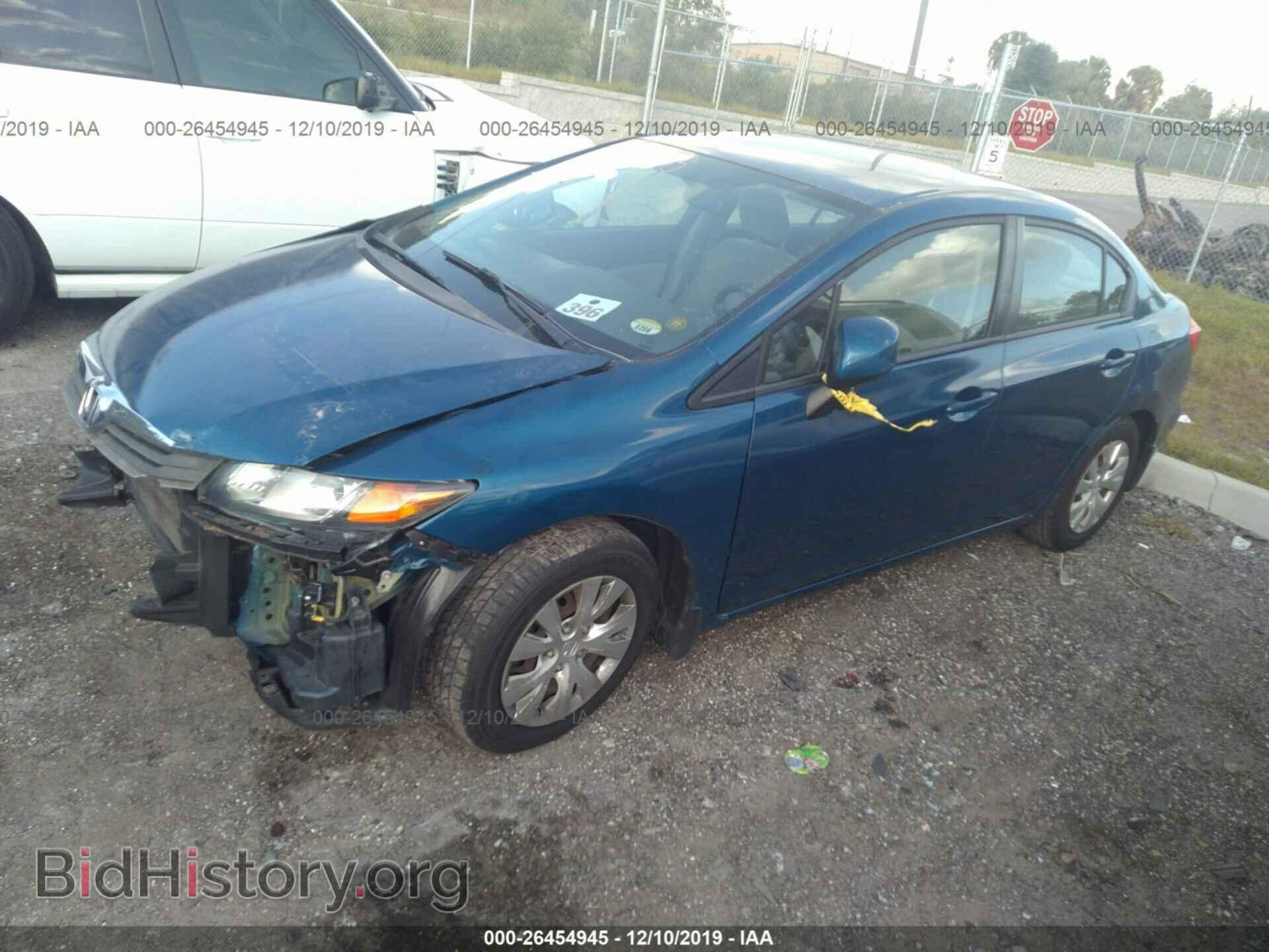 2012 HONDA CIVIC - VIN: 2HGFB2F59CH556148 - Photo 2