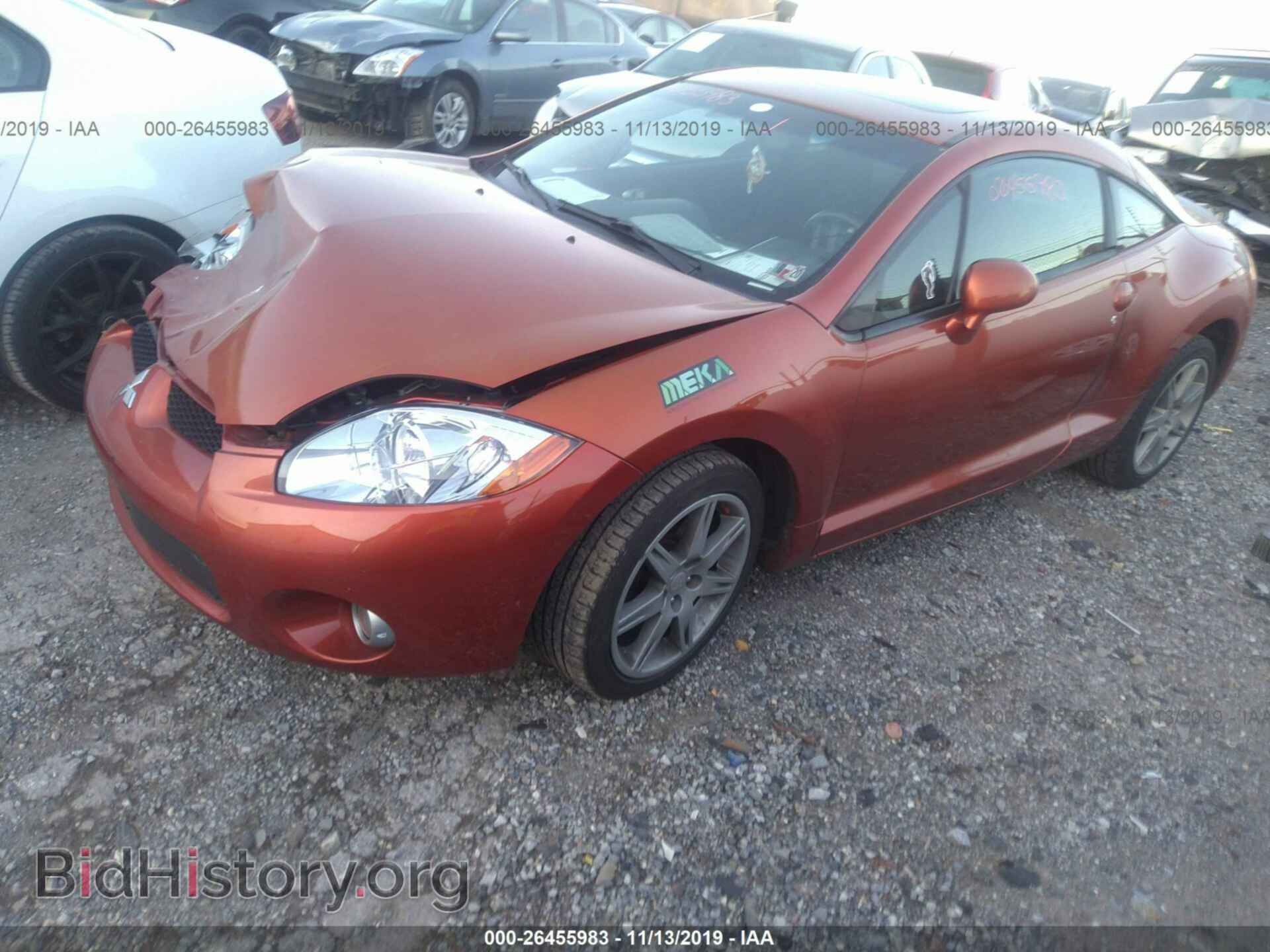 2008 MITSUBISHI ECLIPSE - VIN: 4A3AK34T68E001640 - Фото 2