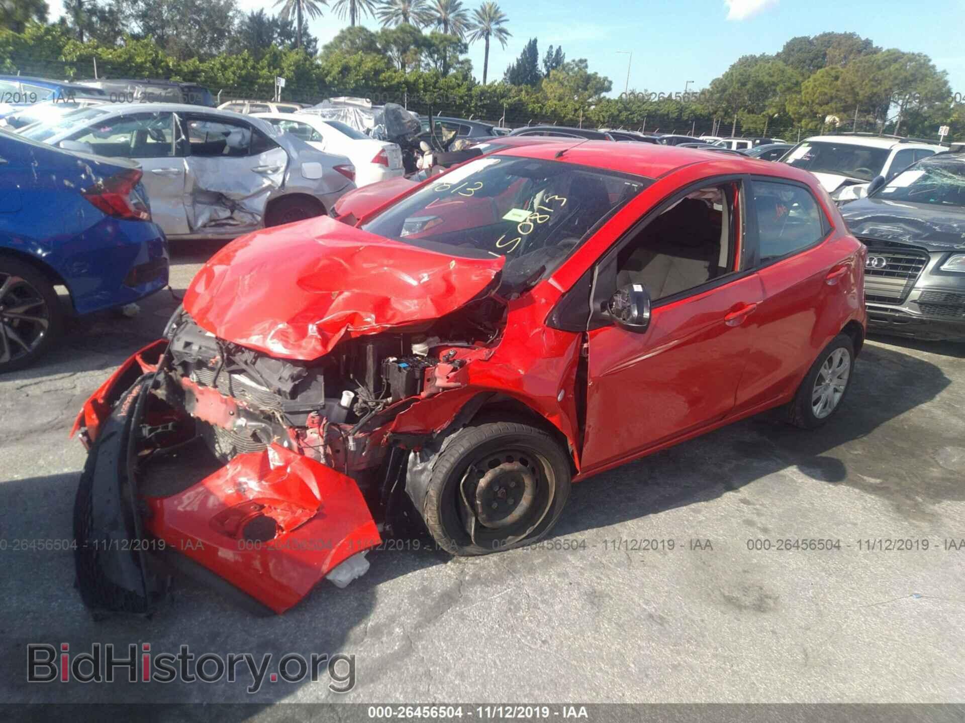 2012 MAZDA MAZDA2 - VIN: JM1DE1KYXC0150813 - Фото 2