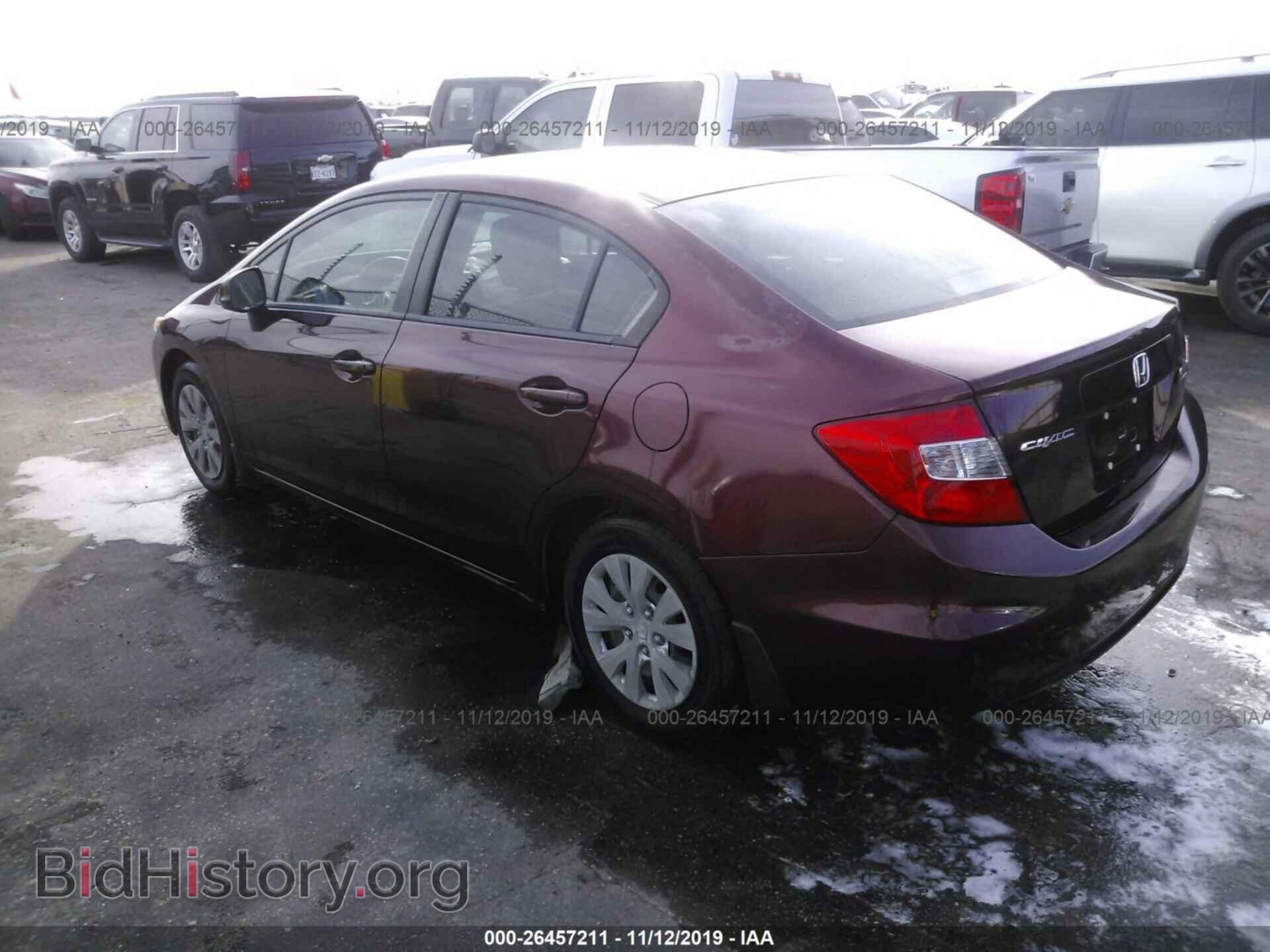 2012 HONDA CIVIC - VIN: JHMFB2F54CS001100 - Фото 3