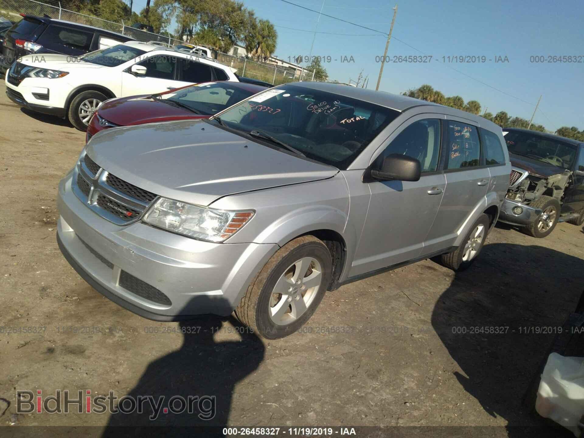 2013 DODGE JOURNEY - VIN: 3C4PDCAB9DT557857 - Фото 2