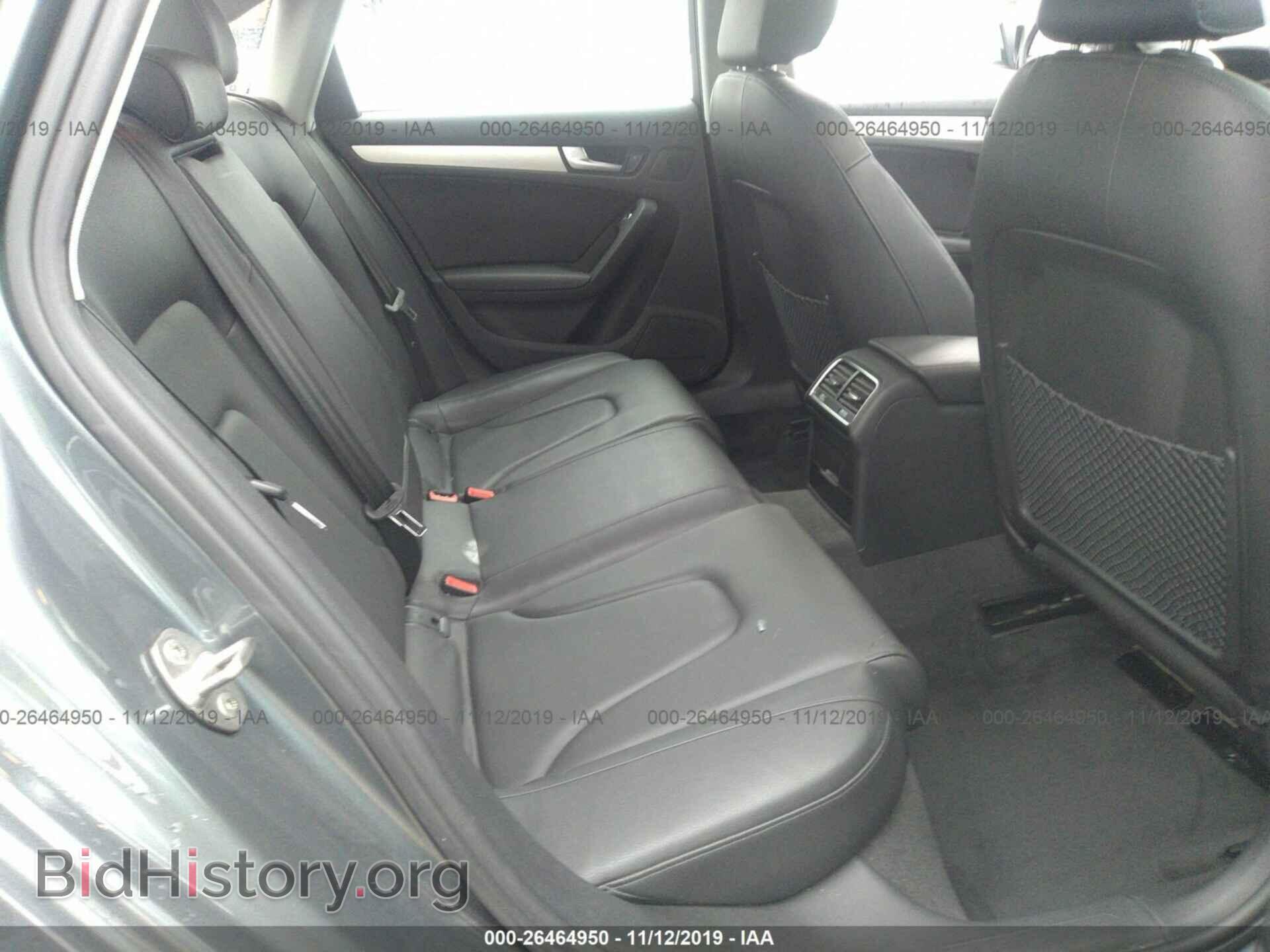 2013 AUDI A4 - VIN: WAUFFAFL2DN016495 - Фото 8