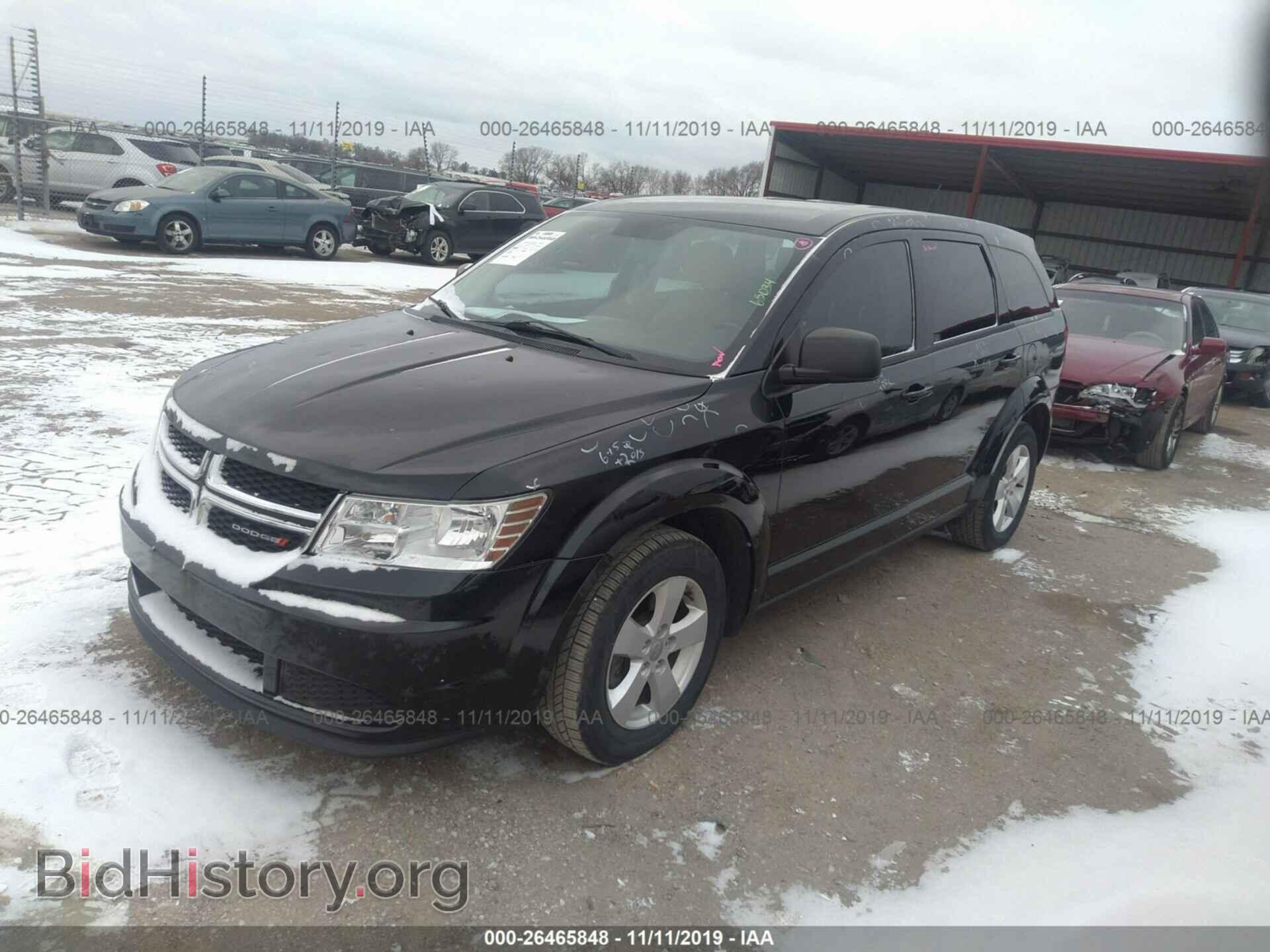2013 DODGE JOURNEY - VIN: 3C4PDCAB4DT541744 - Фото 2