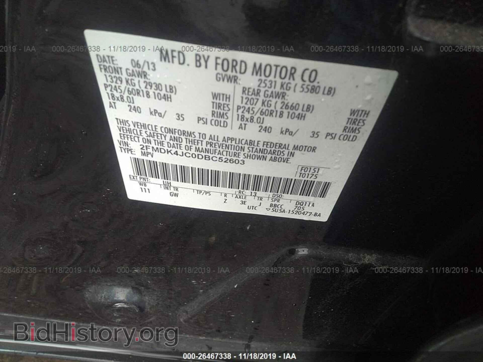 2013 Ford Edge - VIN: 2FMDK4JC0DBC52603 - Photo 9