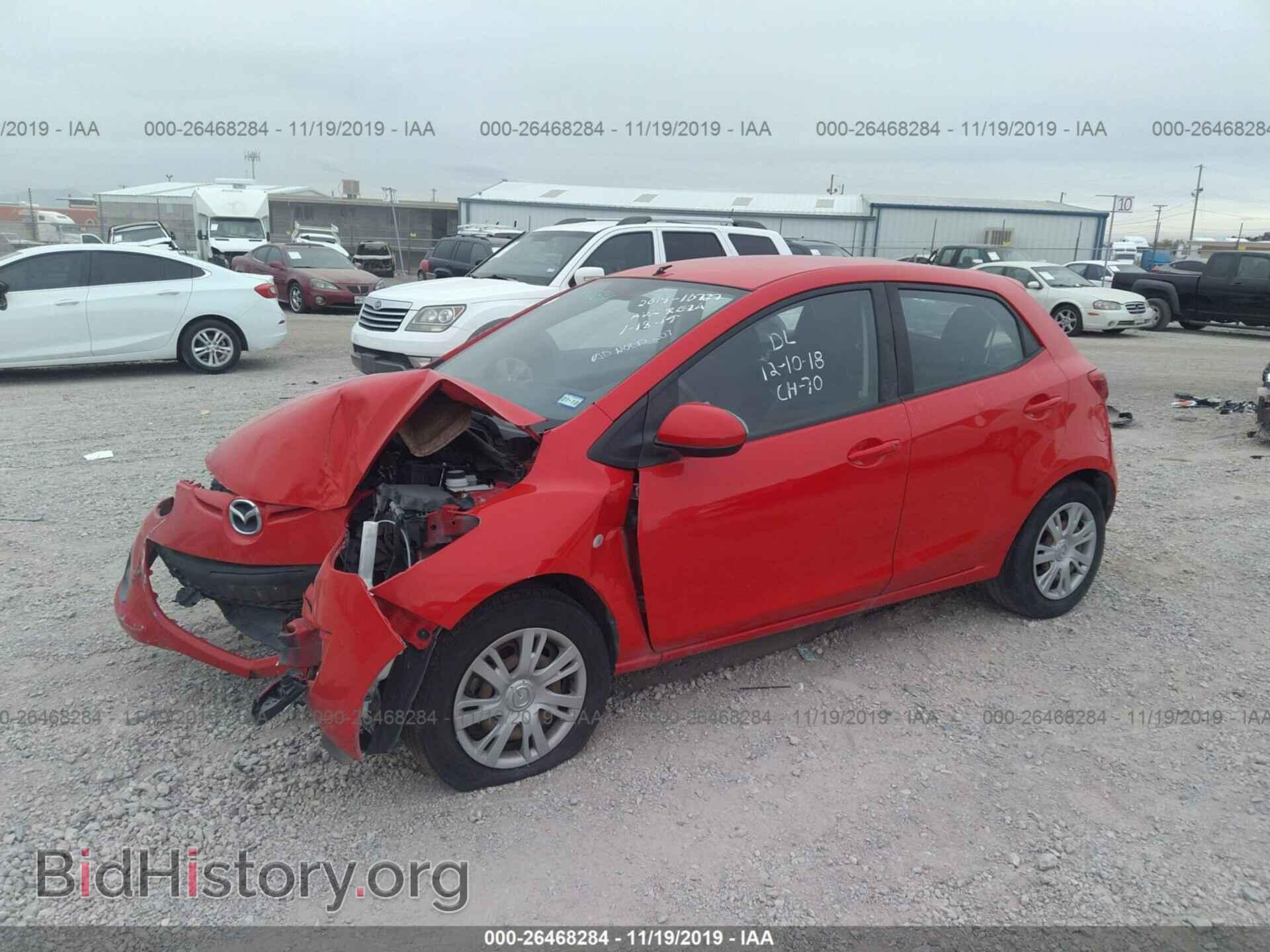 2012 MAZDA MAZDA2 - VIN: JM1DE1KY1C0136234 - Фото 2