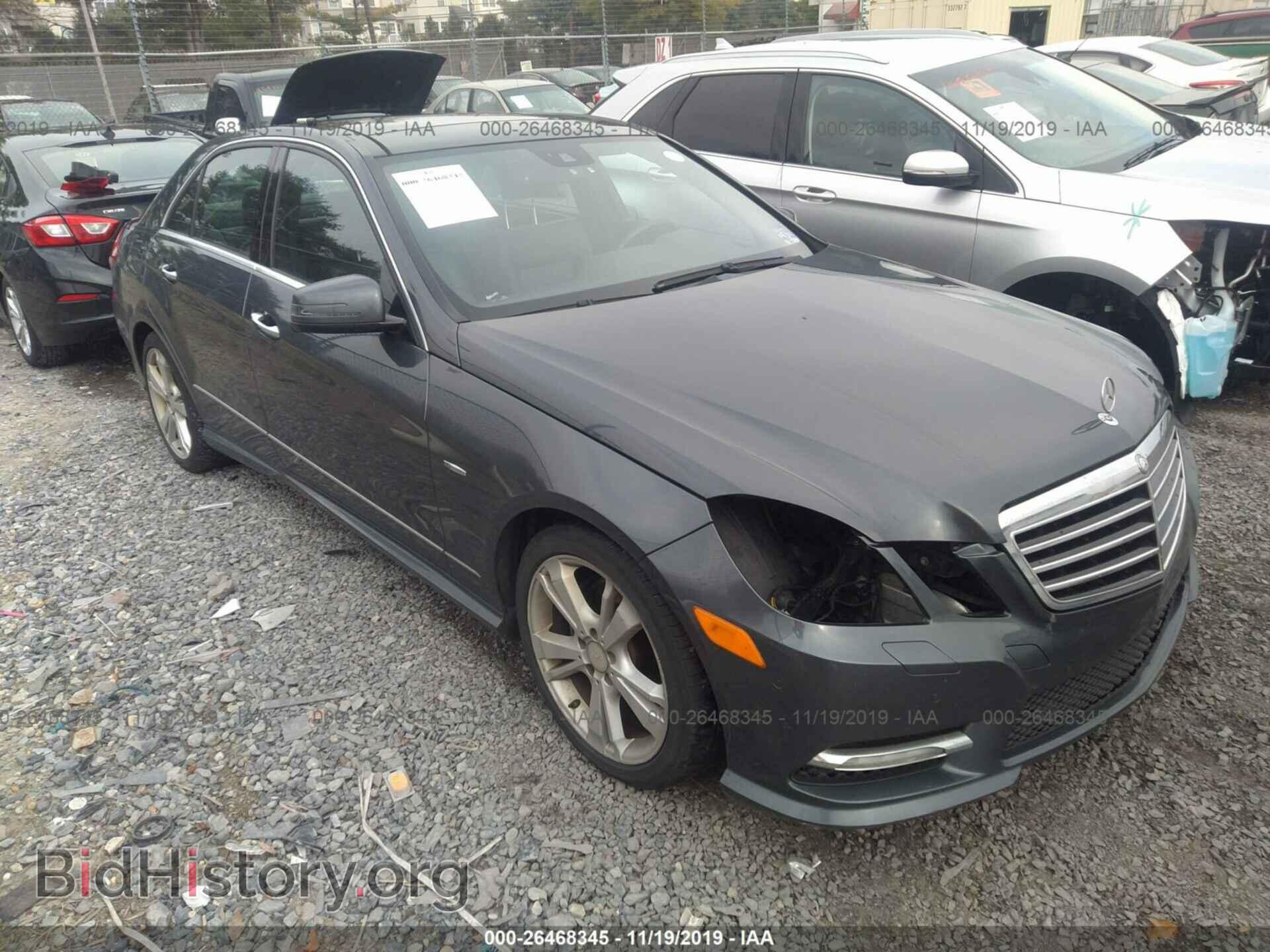 Photo WDDHF8JB2CA621728 - MERCEDES-BENZ E-CLASS 2012