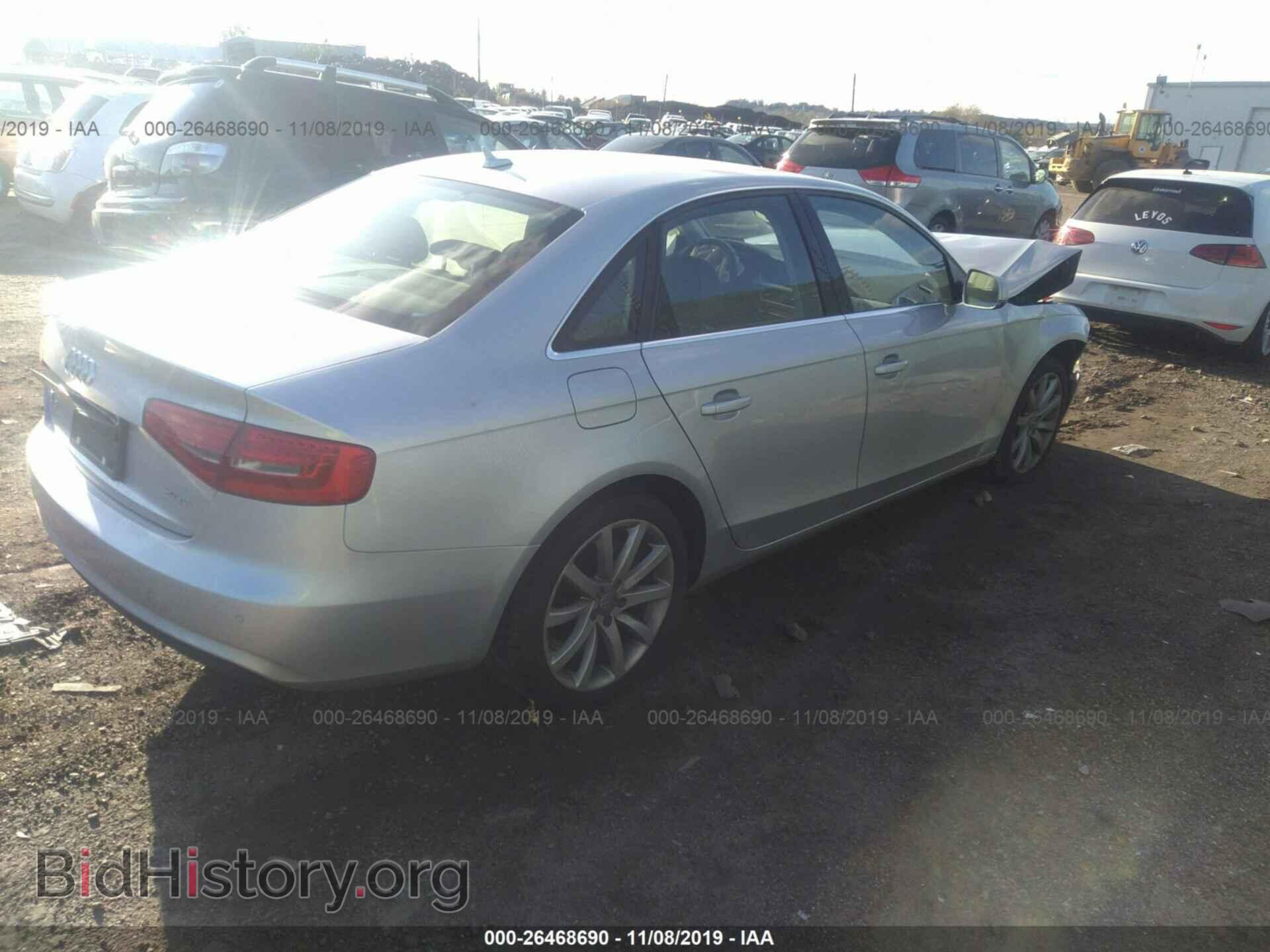 2013 AUDI A4 - VIN: WAUEFAFL5DN010010 - Photo 4