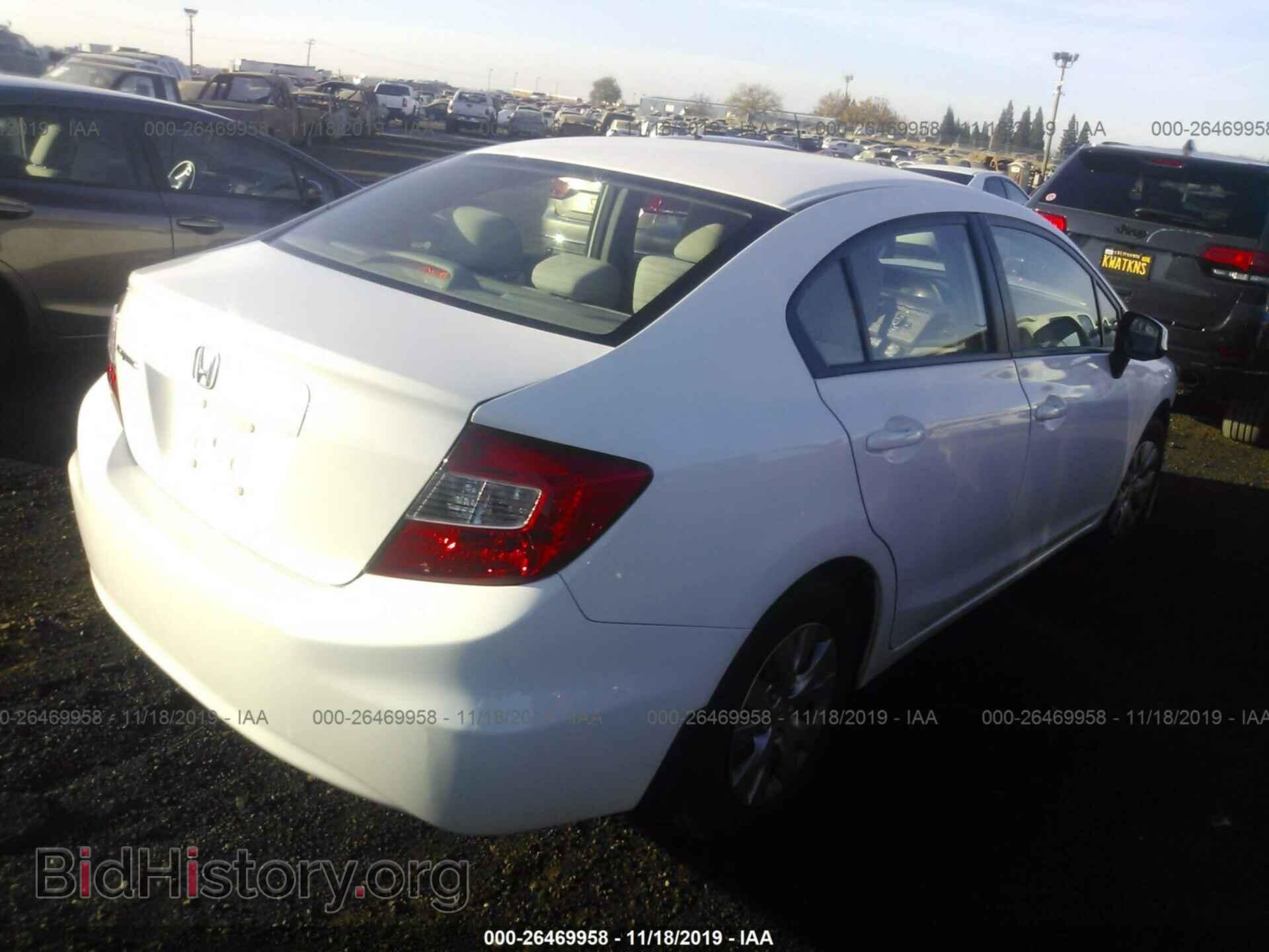 2012 Honda Civic - VIN: 2HGFB2F56CH595988 - Фото 4