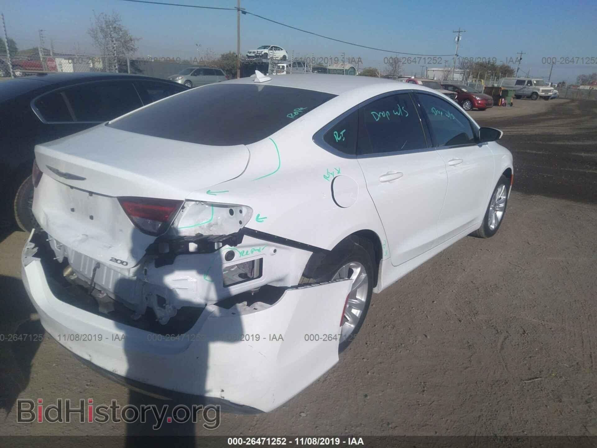 2016 CHRYSLER 200 - VIN: 1C3CCCAB2GN194344 - Фото 4