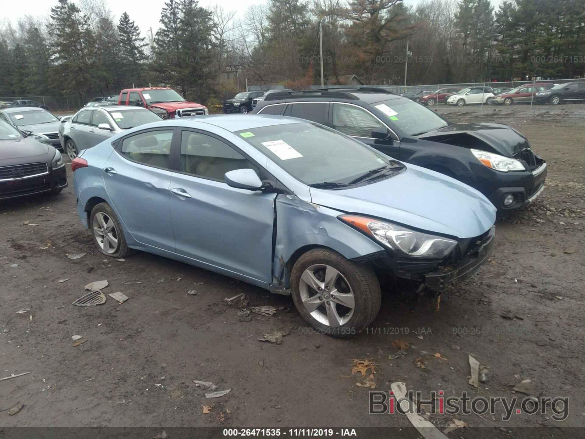 Photo KMHDH4AE6CU234874 - HYUNDAI ELANTRA 2012