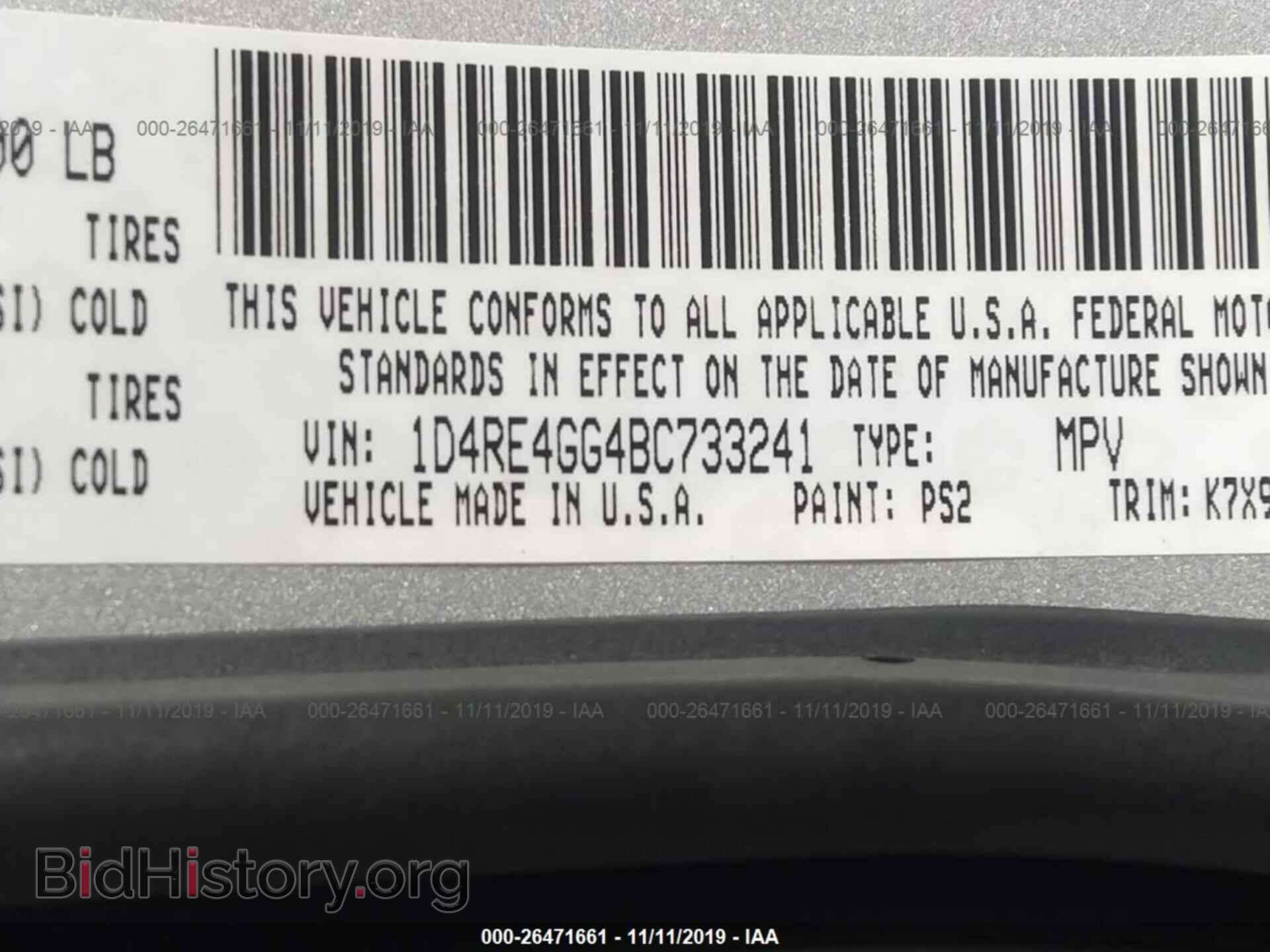 2011 DODGE DURANGO - VIN: 1D4RE4GG4BC733241 - Photo 9