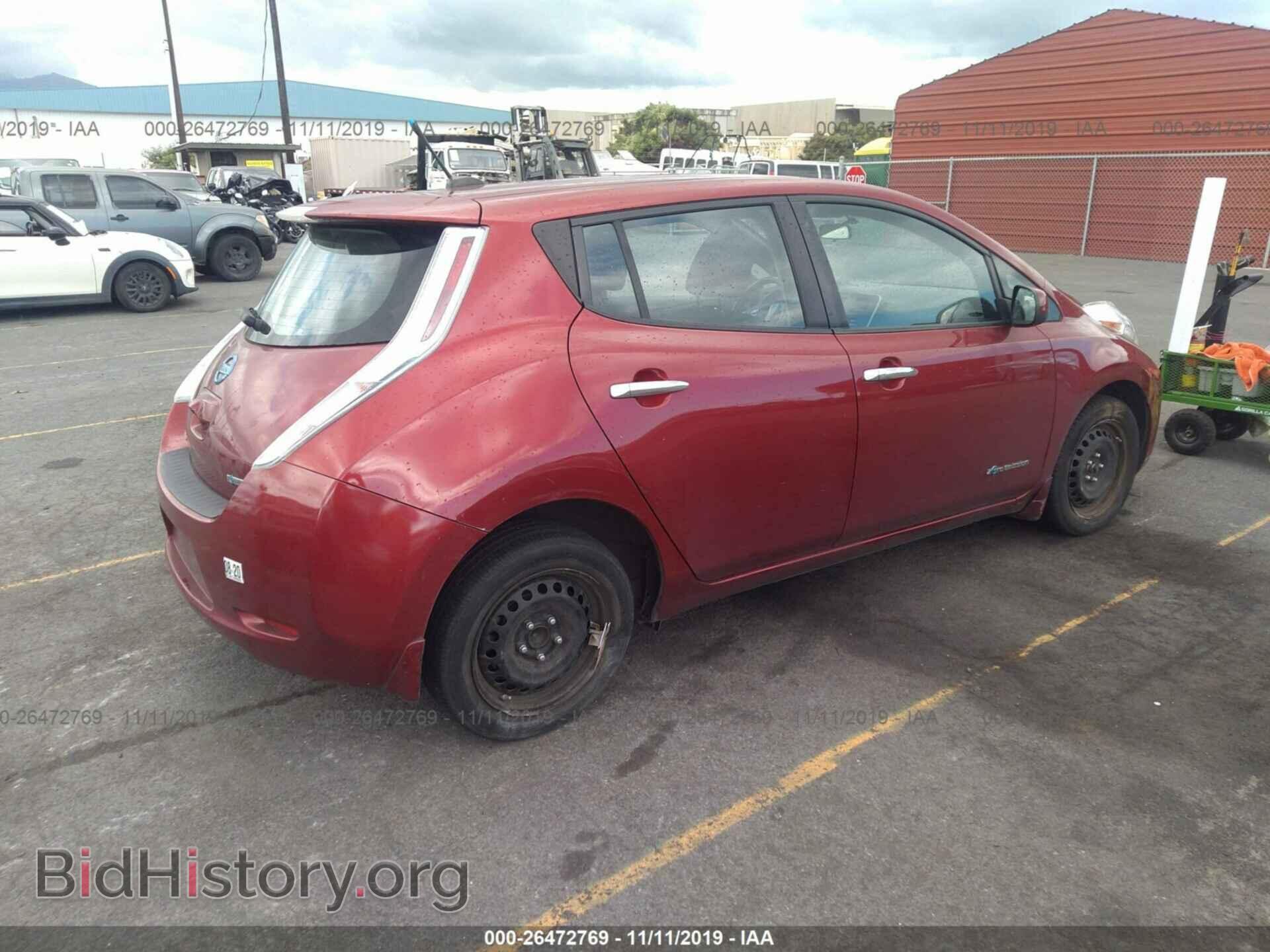 2013 NISSAN LEAF - VIN: 1N4AZ0CP8DC408162 - Фото 4