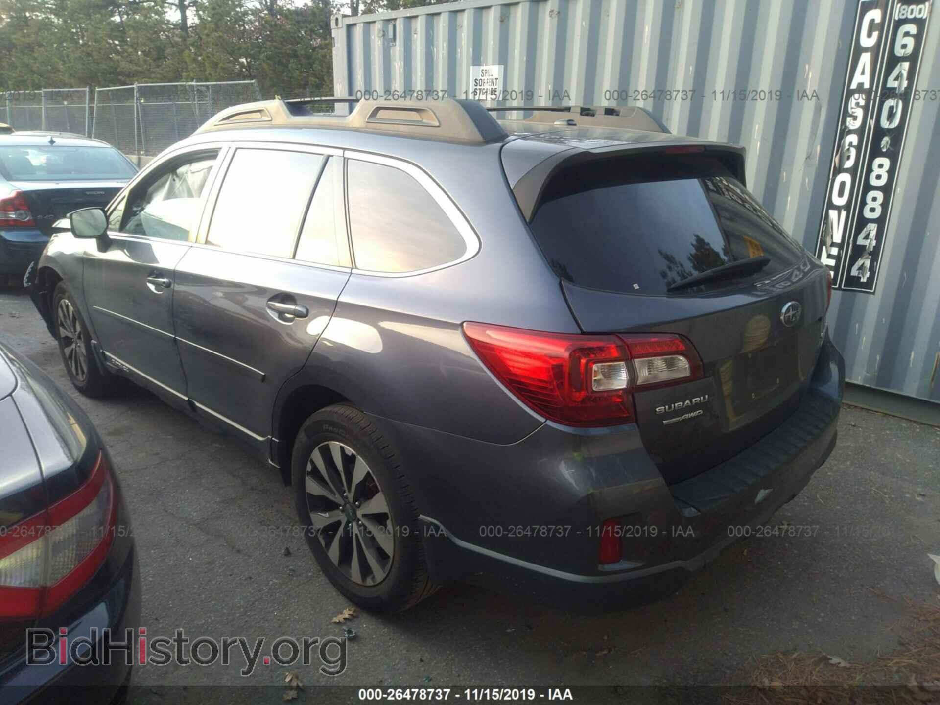 2015 SUBARU OUTBACK - VIN: 4S4BSAJC9F3360923 - Фото 3