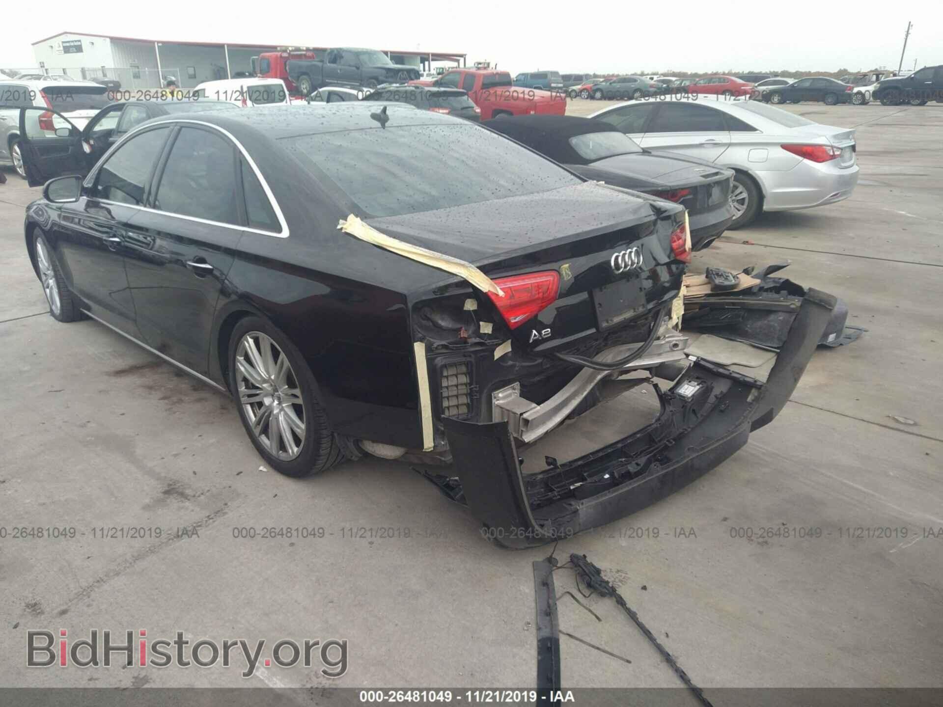 2013 AUDI A8 - VIN: WAUAGAFD5DN005684 - Фото 3