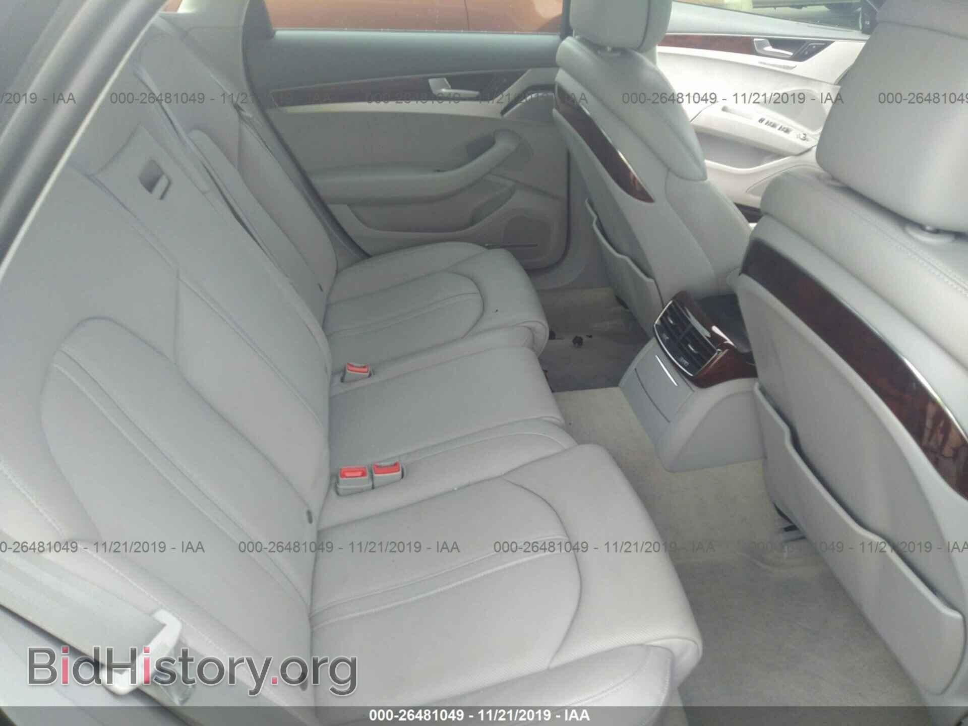 2013 AUDI A8 - VIN: WAUAGAFD5DN005684 - Фото 8