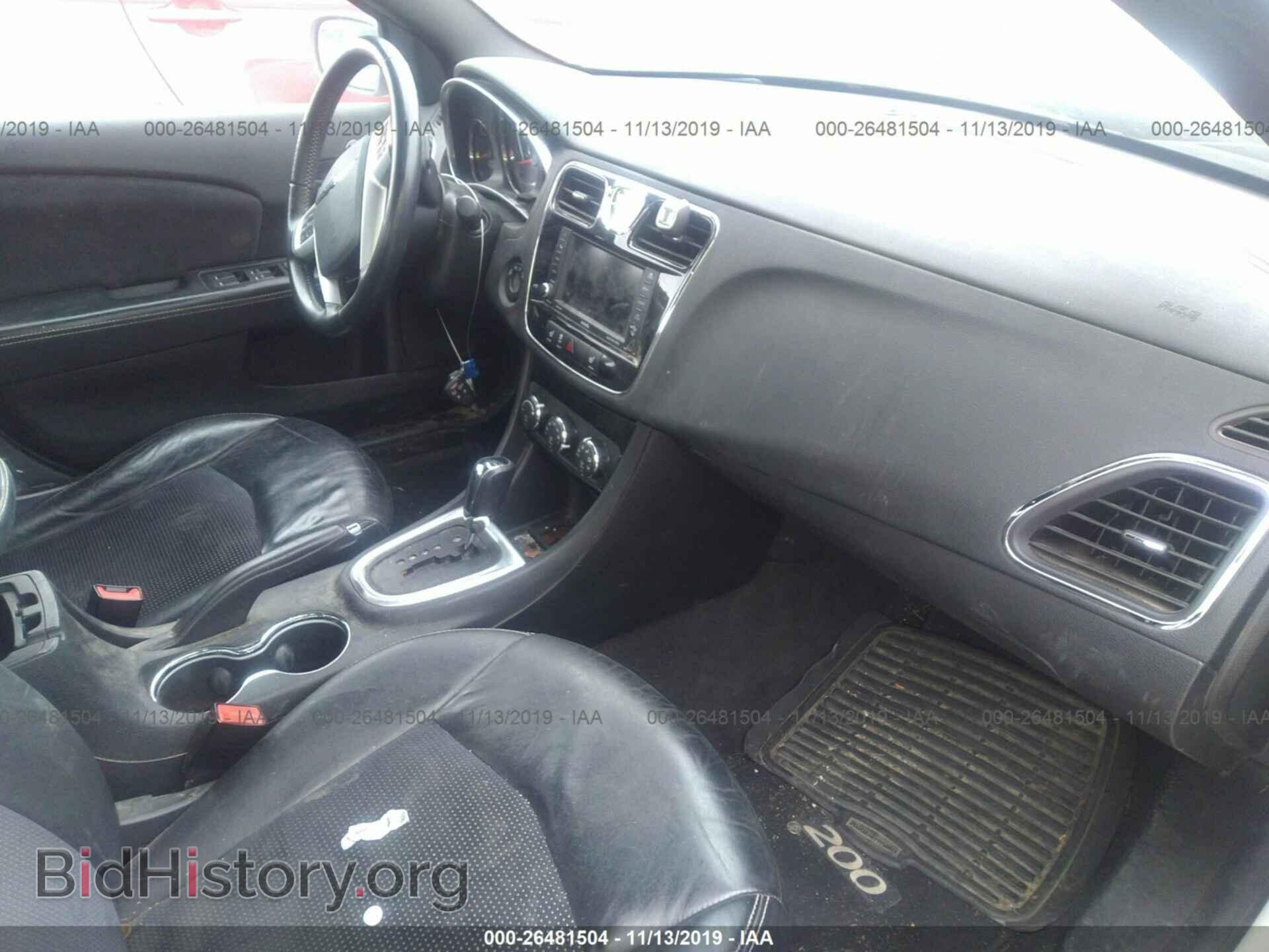 2012 CHRYSLER 200 - VIN: 1C3CCBHG8CN297497 - Фото 5