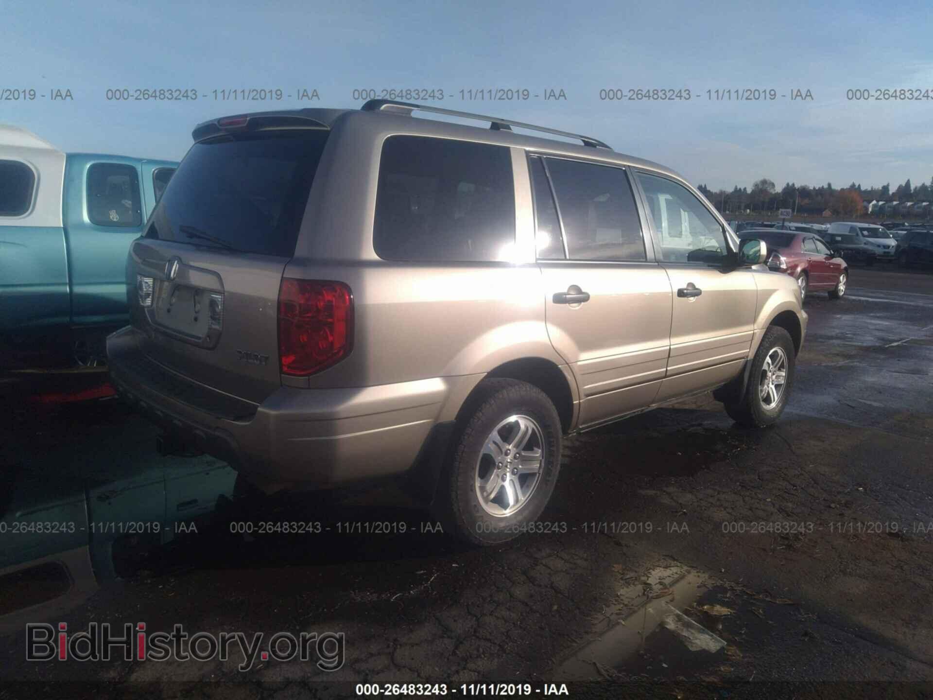 2005 HONDA PILOT - VIN: 2HKYF187X5H570493 - Фото 4