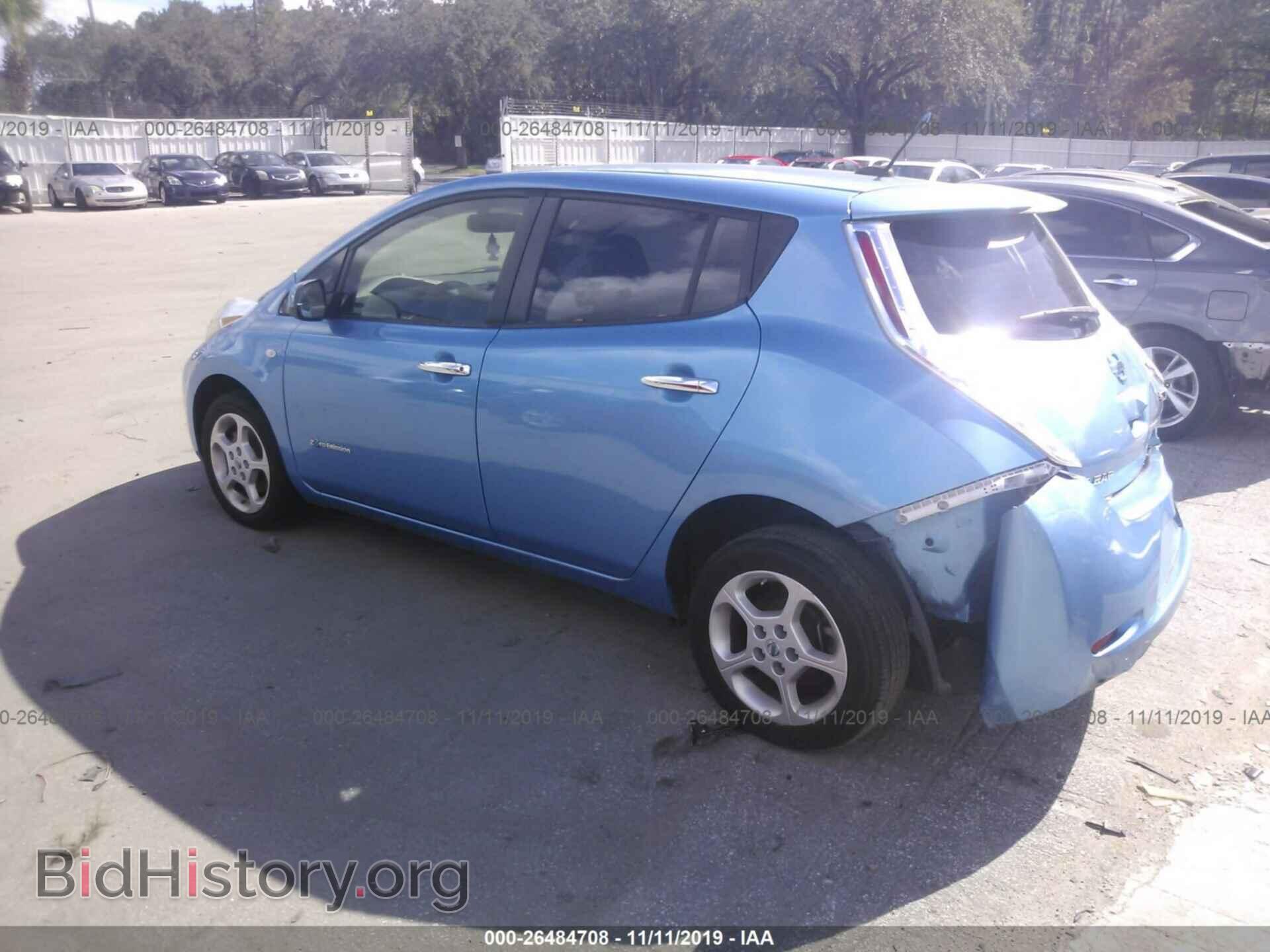 2012 NISSAN LEAF - VIN: JN1AZ0CP6CT017779 - Фото 3