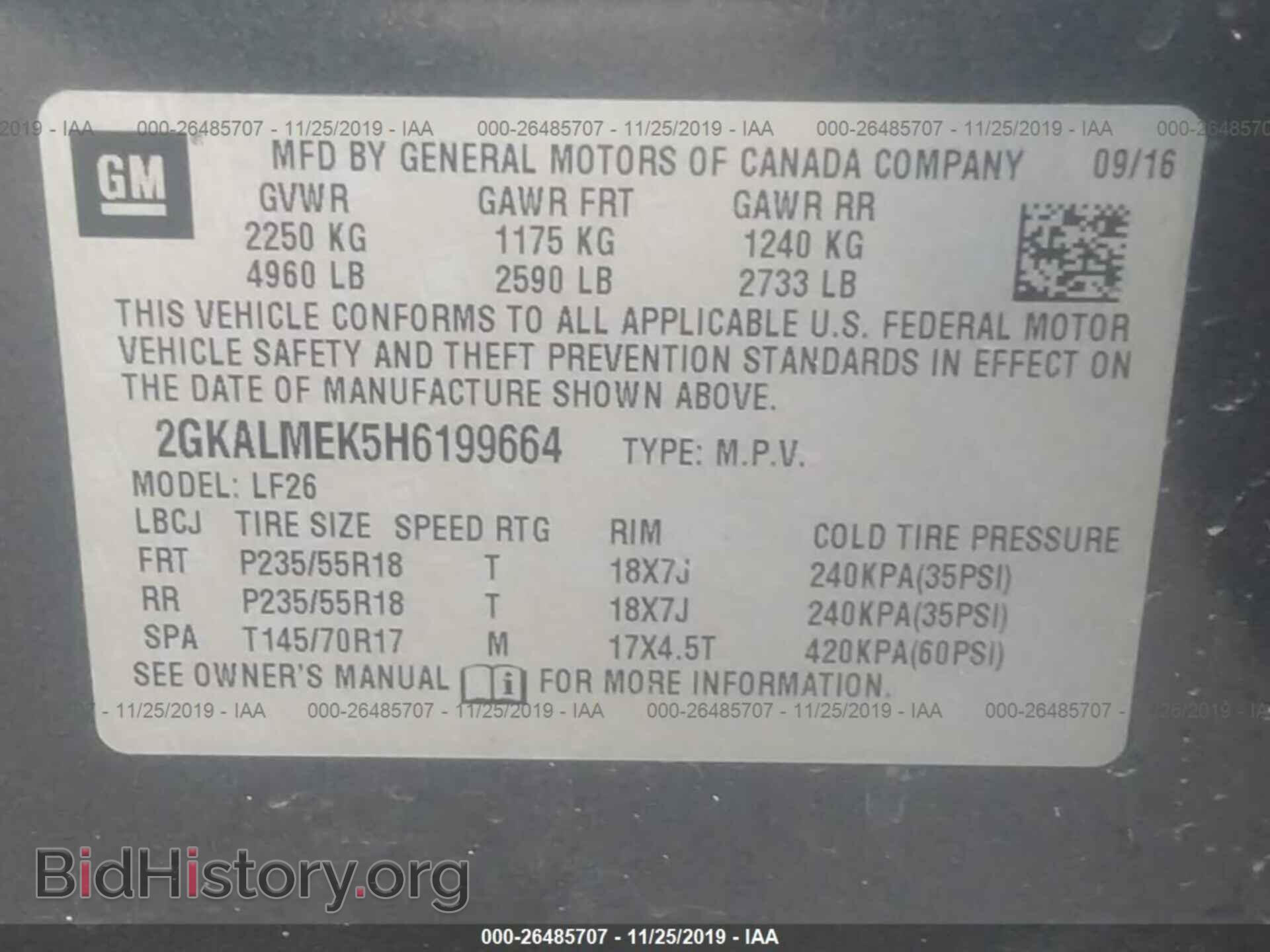 2017 GMC TERRAIN - VIN: 2GKALMEK5H6199664 - Photo 9