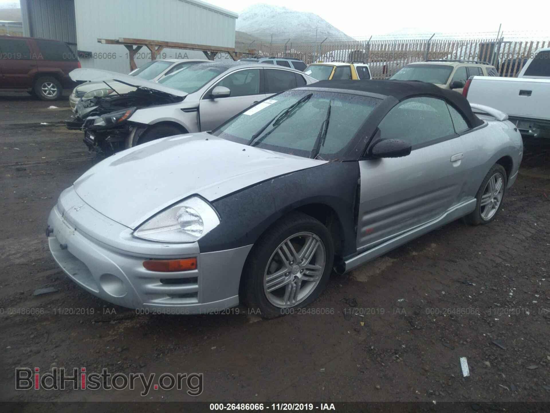 2004 MITSUBISHI ECLIPSE - VIN: 4A3AE55HX4E048757 - Фото 2