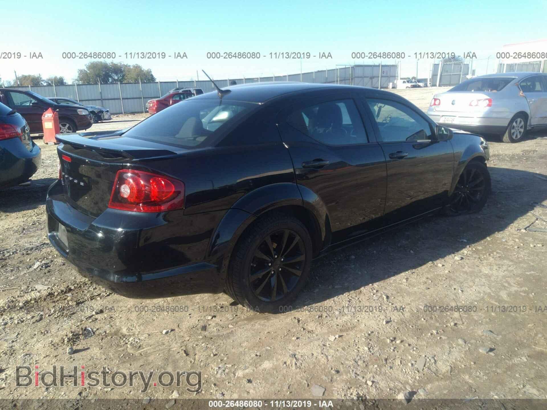 2013 DODGE AVENGER - VIN: 1C3CDZAG7DN747643 - Фото 4