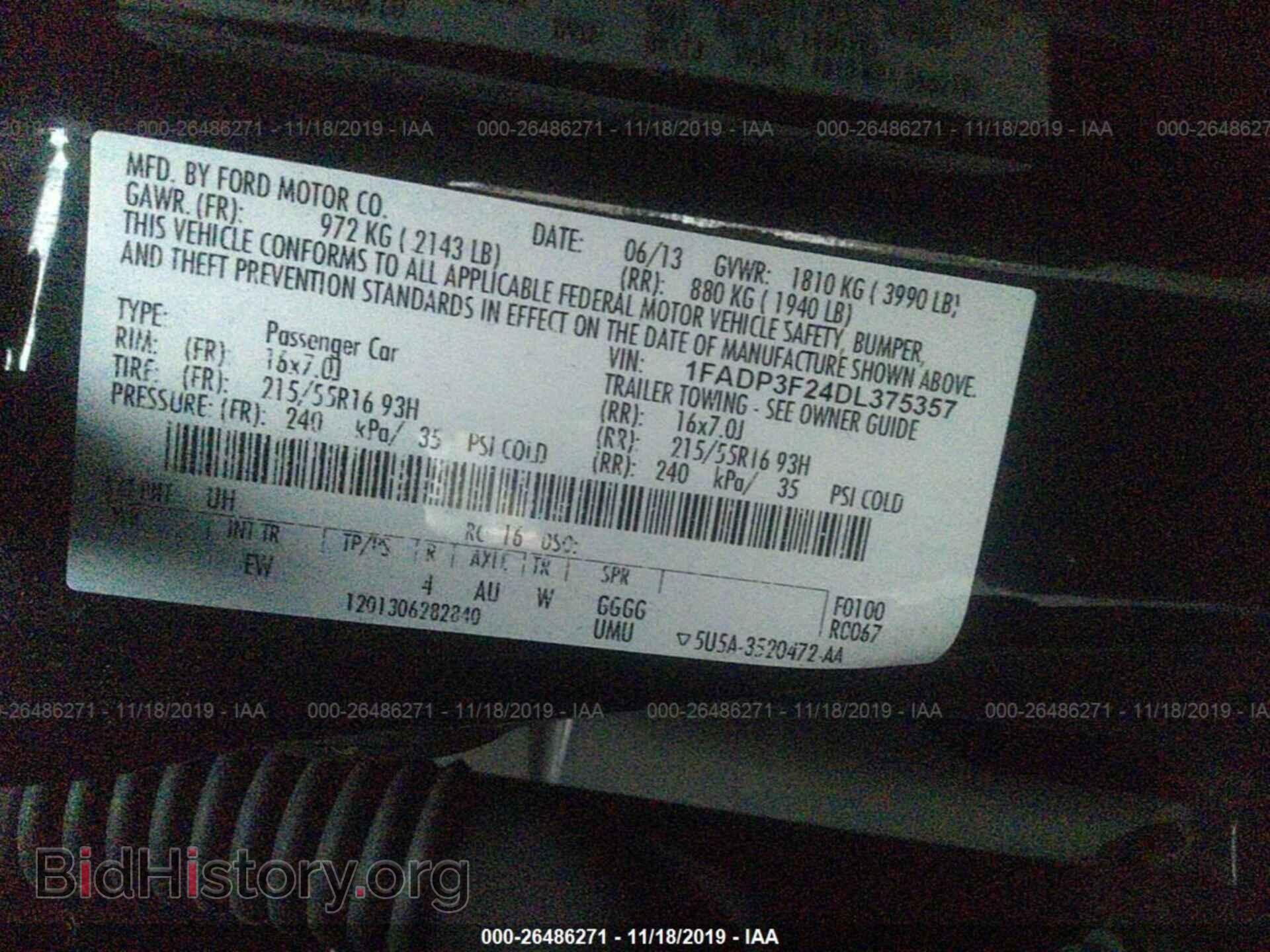 2013 FORD FOCUS - VIN: 1FADP3F24DL375357 - Photo 9