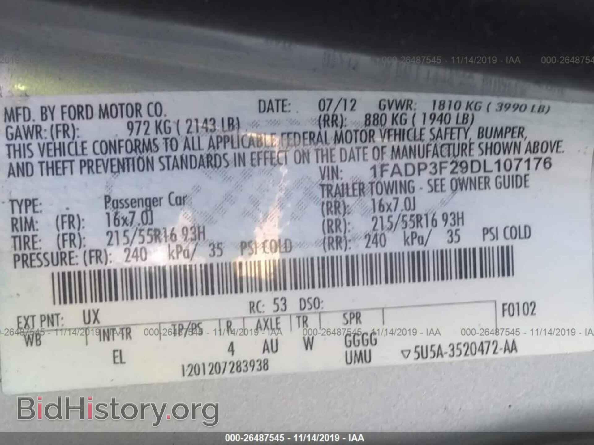 2013 FORD FOCUS - VIN: 1FADP3F29DL107176 - Photo 9