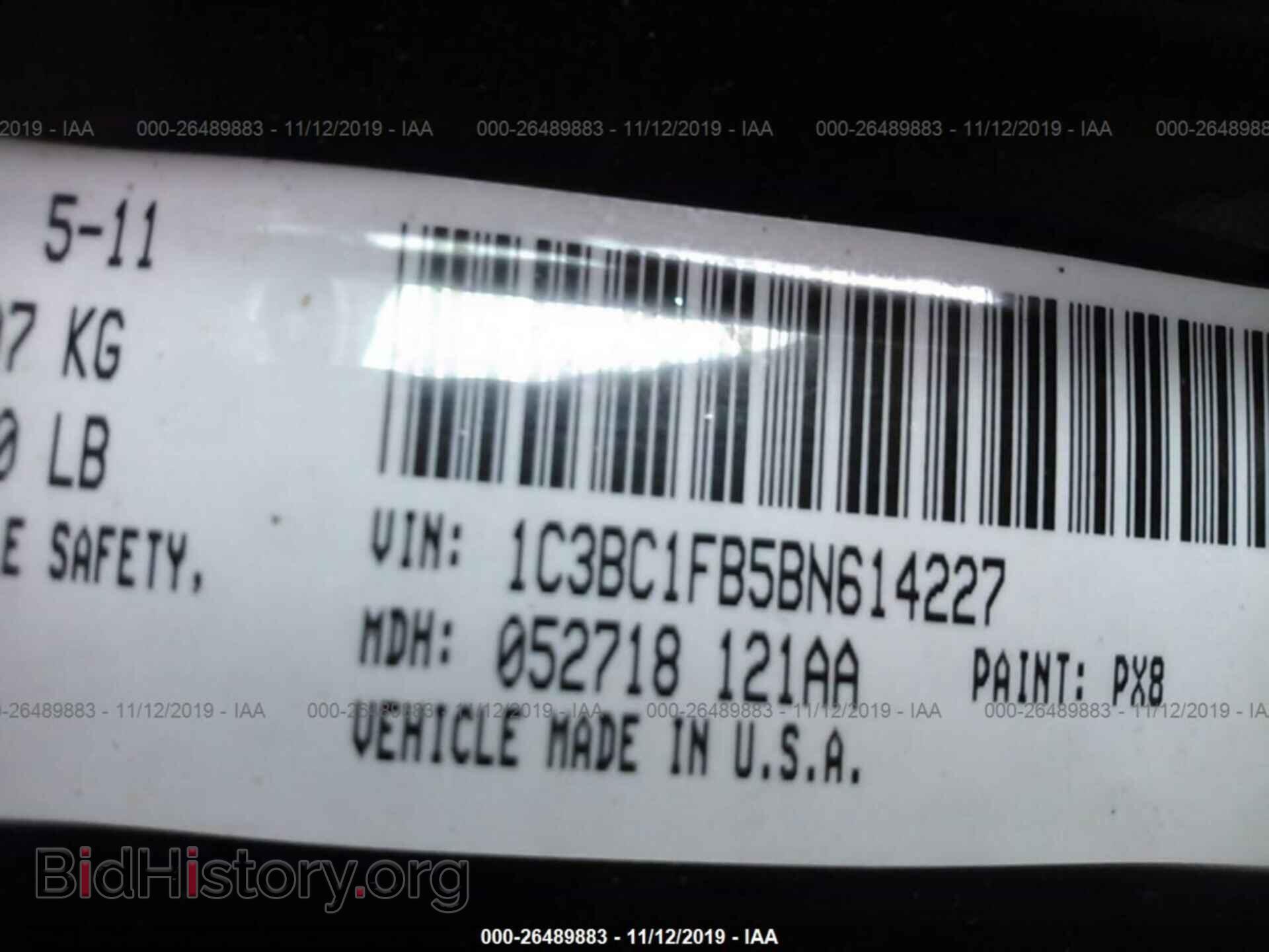 2011 CHRYSLER 200 - VIN: 1C3BC1FB5BN614227 - Фото 9