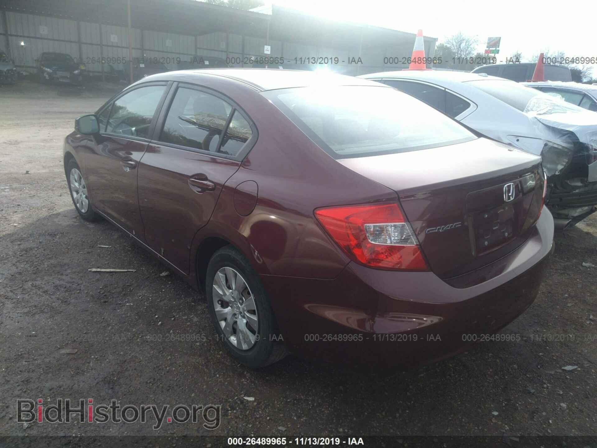 2012 HONDA CIVIC - VIN: 2HGFB2F50CH565580 - Фото 3