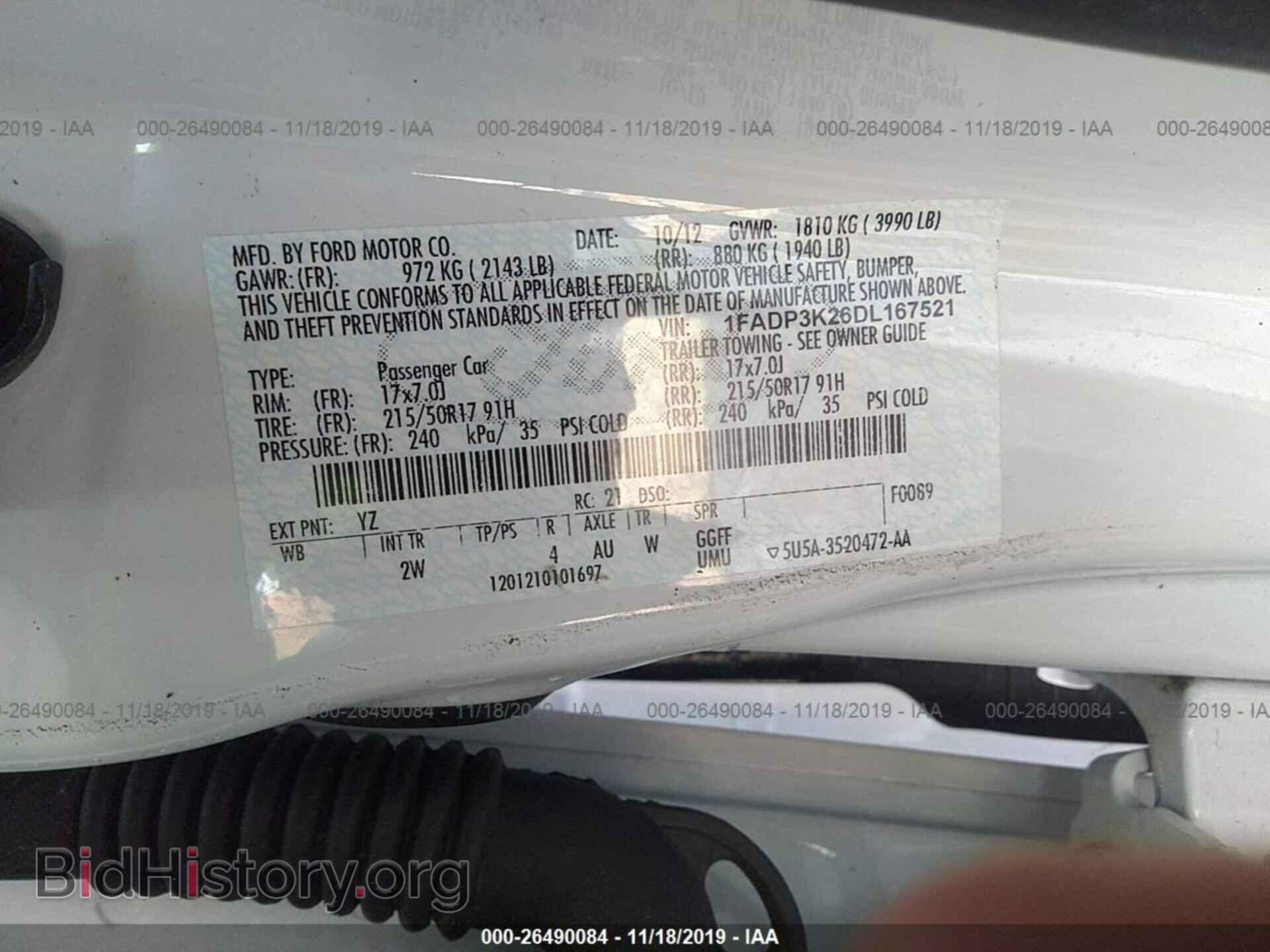 2013 FORD FOCUS - VIN: 1FADP3K26DL167521 - Photo 9