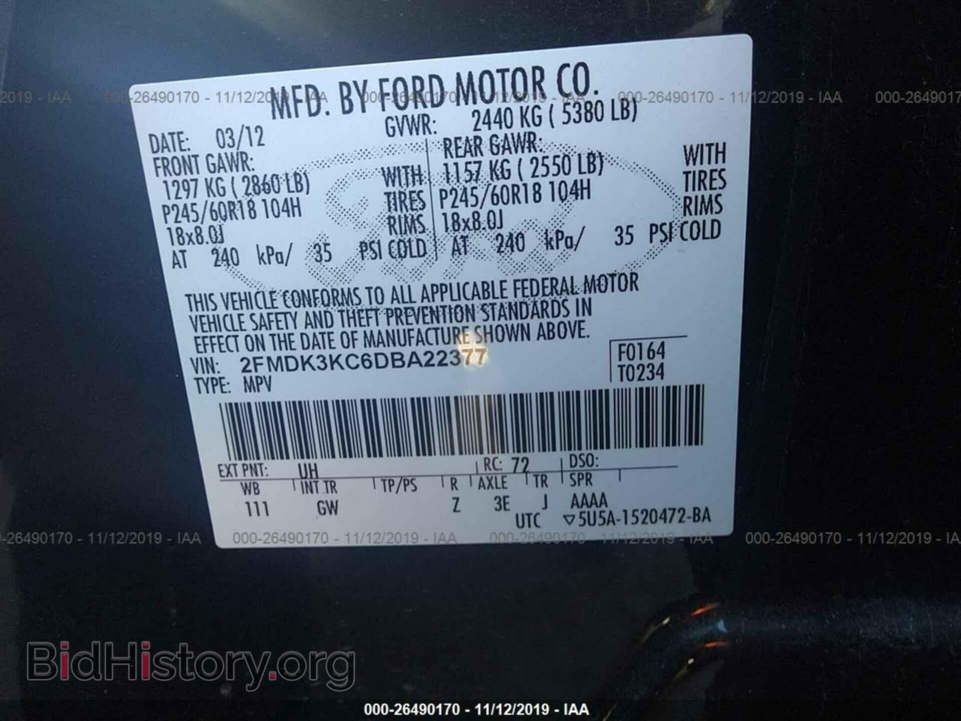 2013 Ford Edge - VIN: 2FMDK3KC6DBA22377 - Photo 9