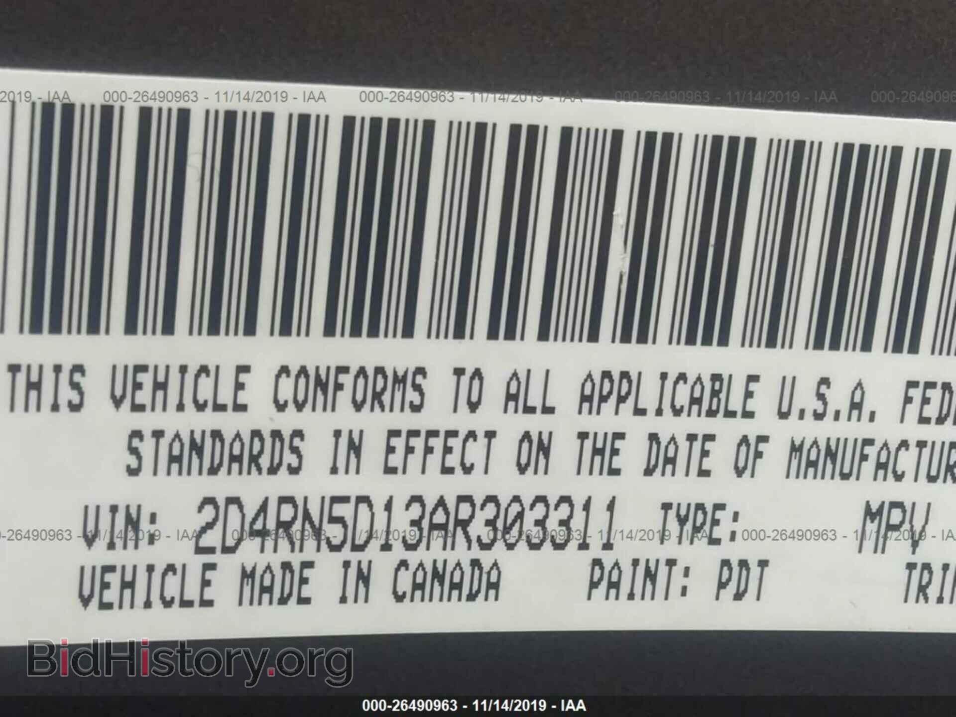 2010 DODGE GRAND CARAVAN - VIN: 2D4RN5D13AR303311 - Фото 9