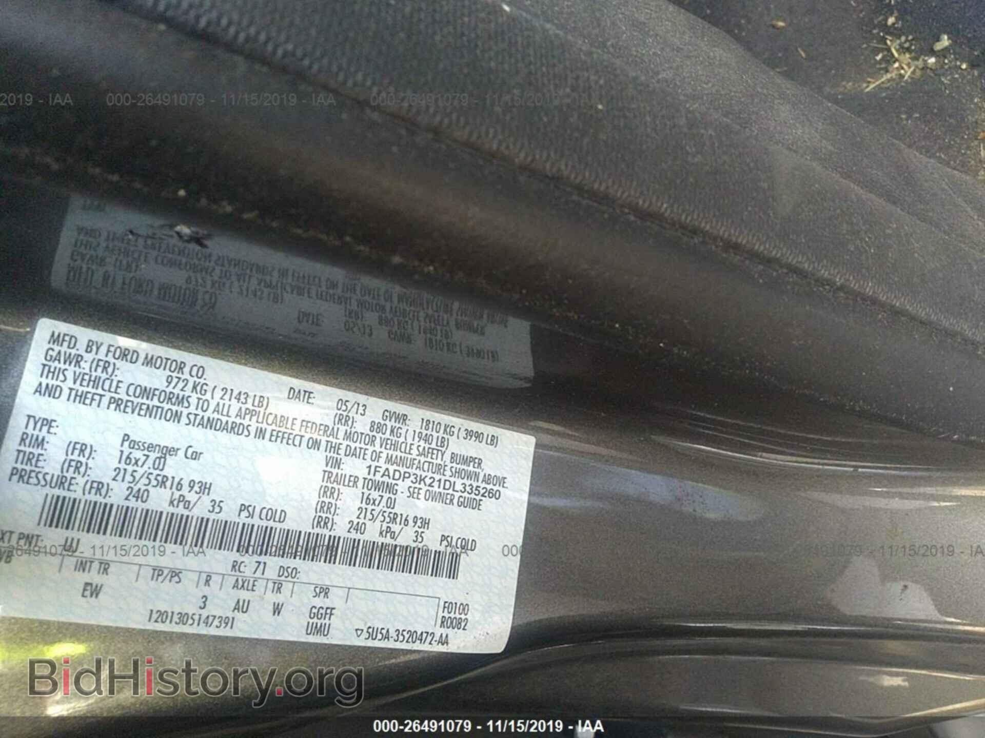 2013 FORD FOCUS - VIN: 1FADP3K21DL335260 - Photo 9