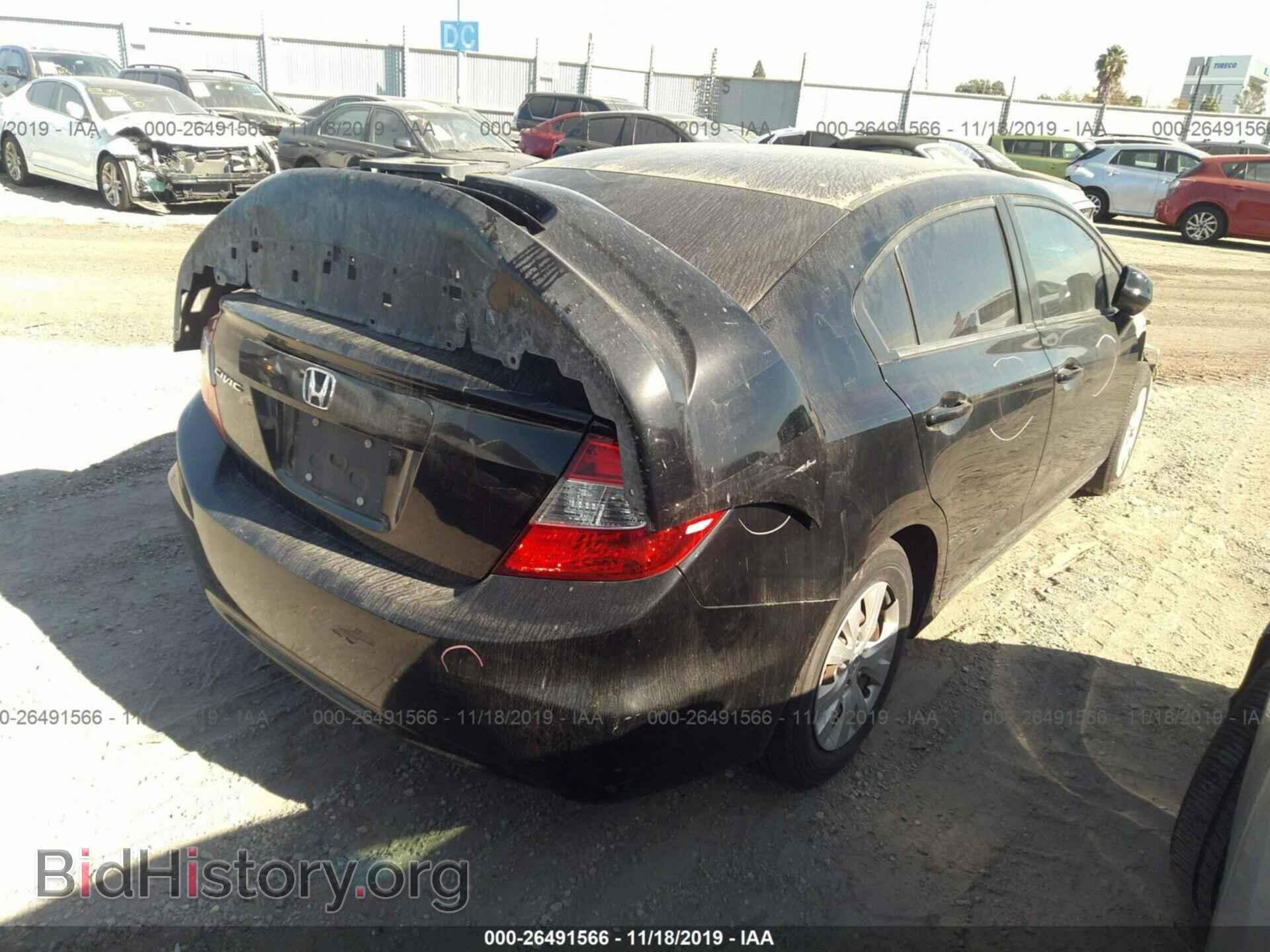 2012 HONDA CIVIC - VIN: 19XFB2F57CE308801 - Фото 4