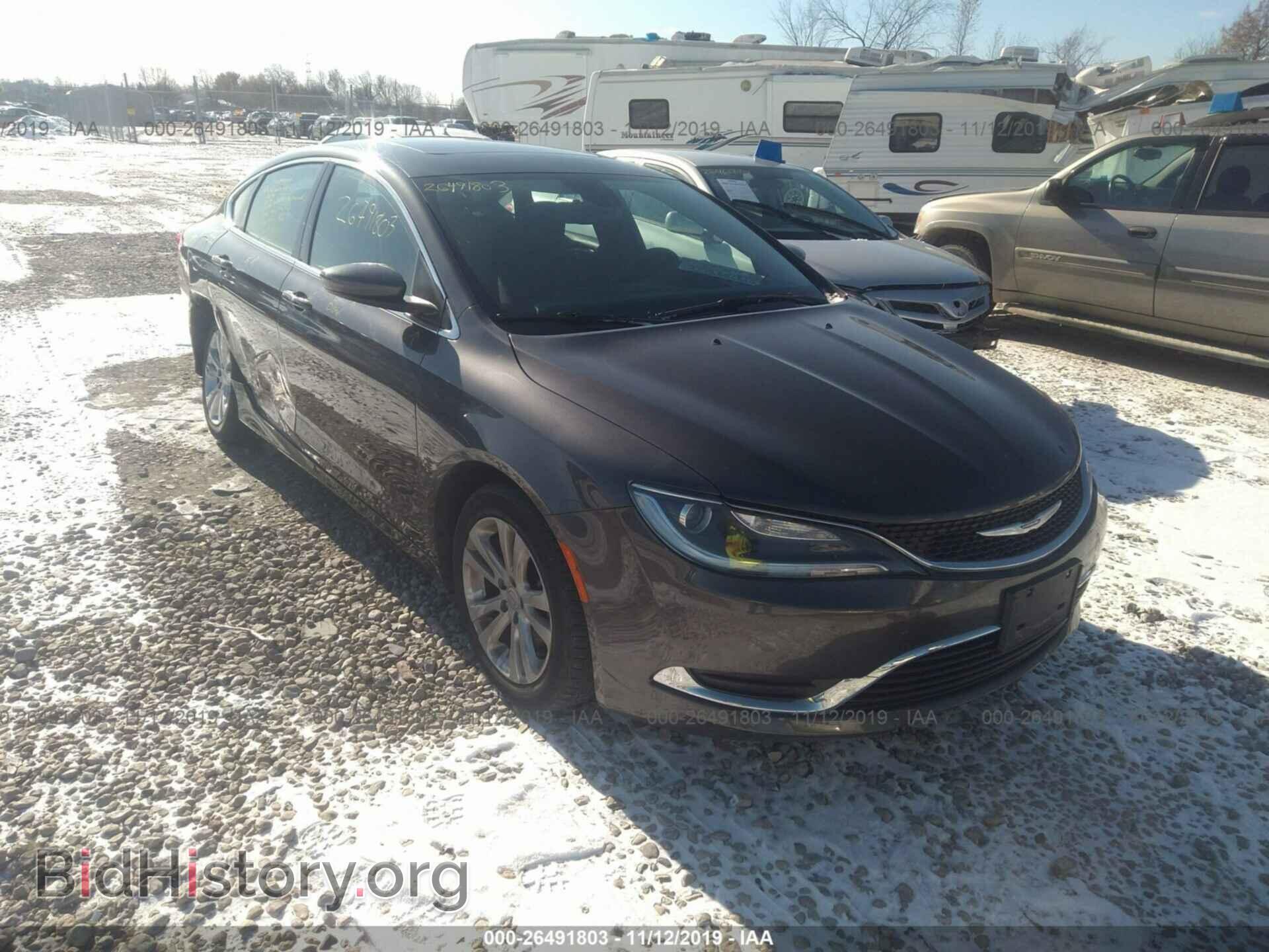 Фотография 1C3CCCAB7GN156592 - CHRYSLER 200 2016