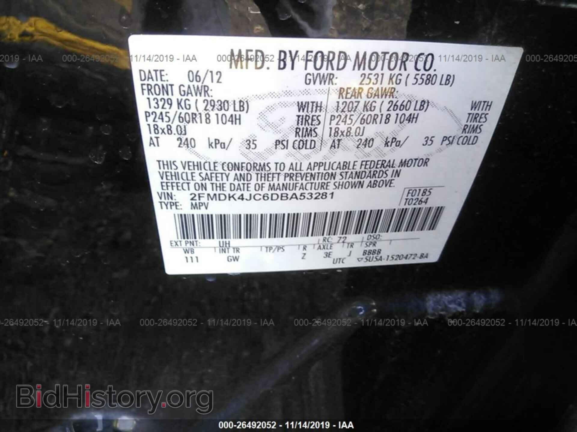 2013 FORD EDGE - VIN: 2FMDK4JC6DBA53281 - Photo 9