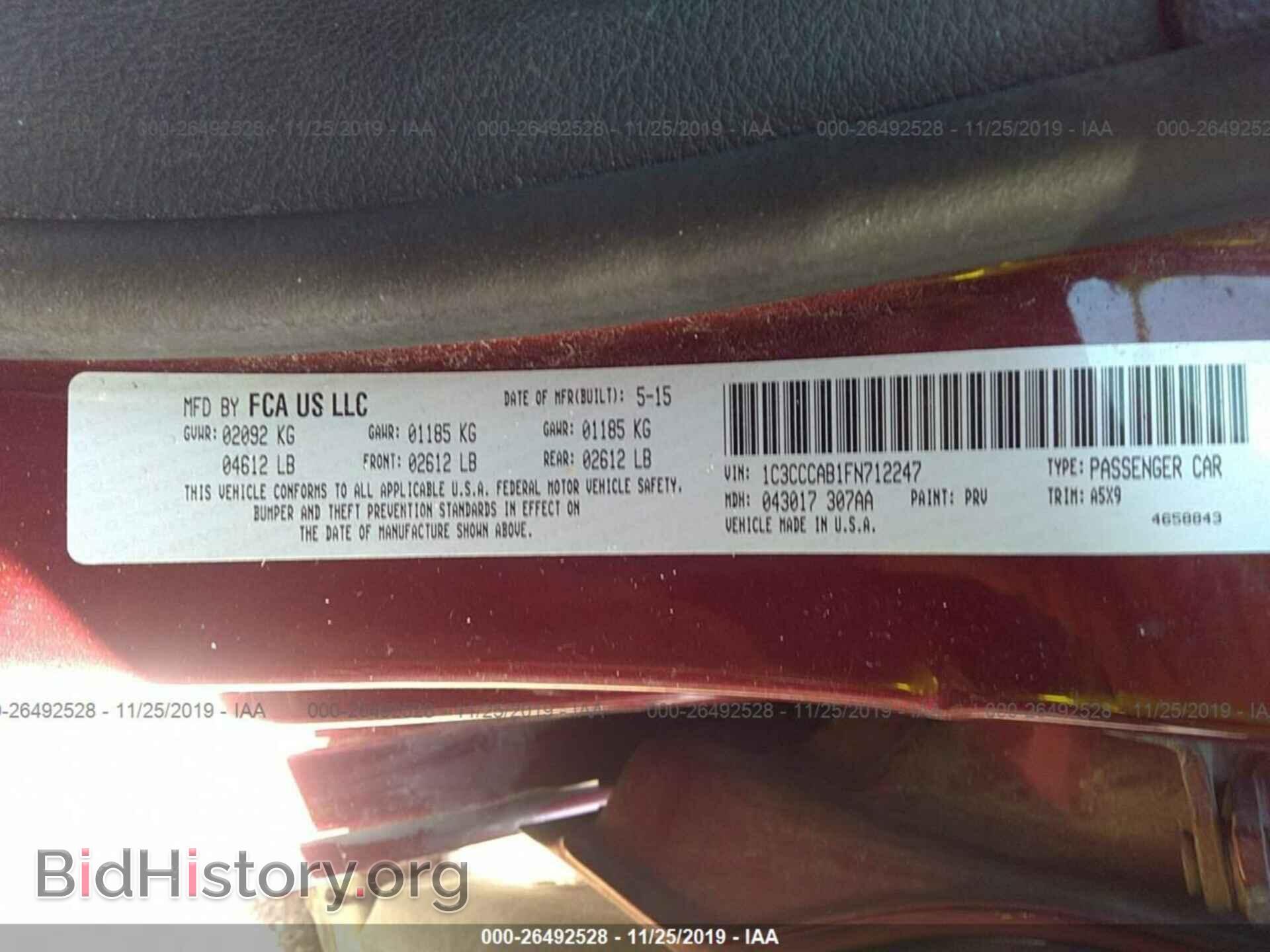 2015 CHRYSLER 200 - VIN: 1C3CCCAB1FN712247 - Photo 9