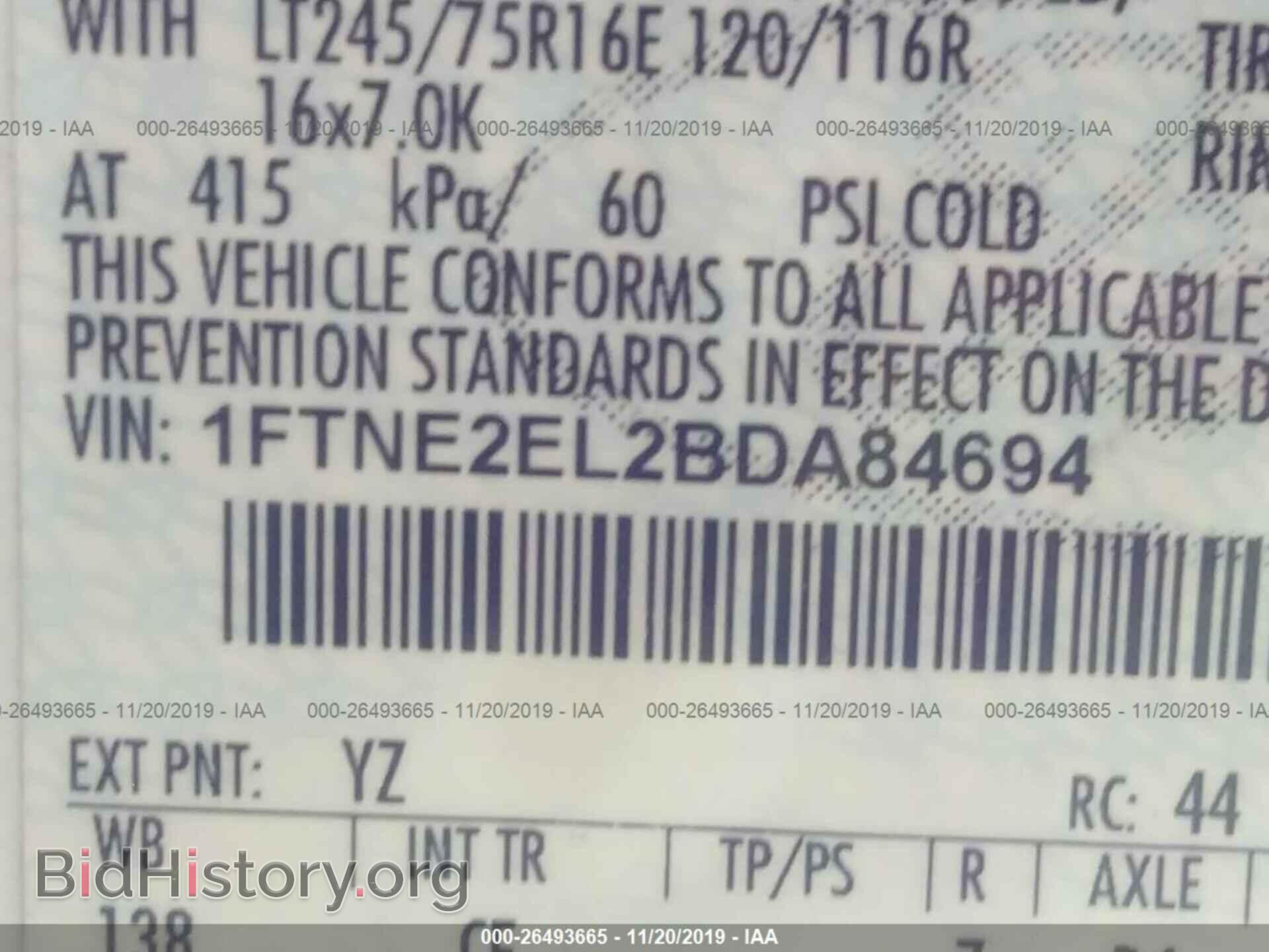 2011 FORD ECONOLINE - VIN: 1FTNE2EL2BDA84694 - Photo 9