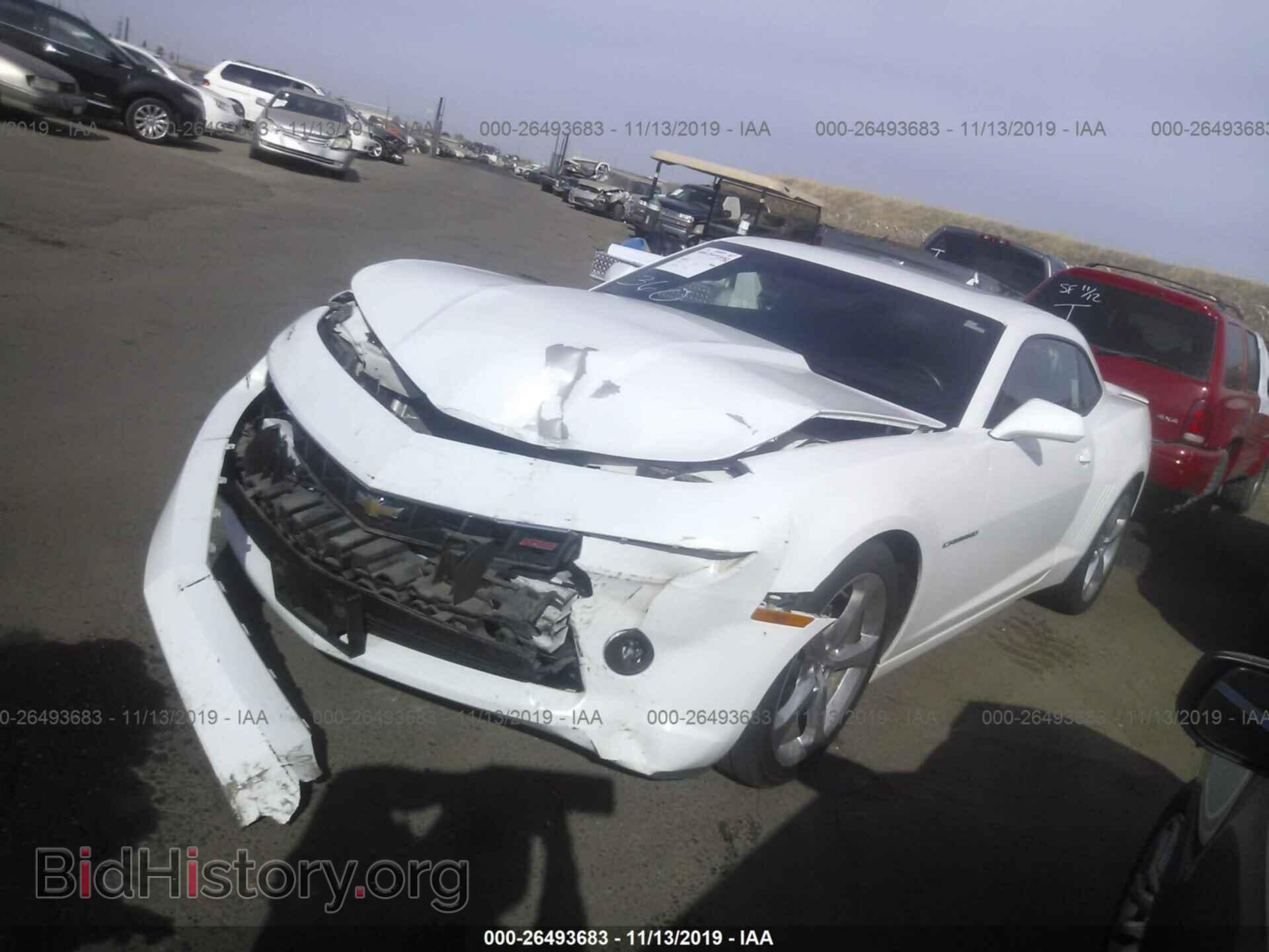 2014 Chevrolet Camaro - VIN: 2G1FB1E36E9314447 - Фото 2