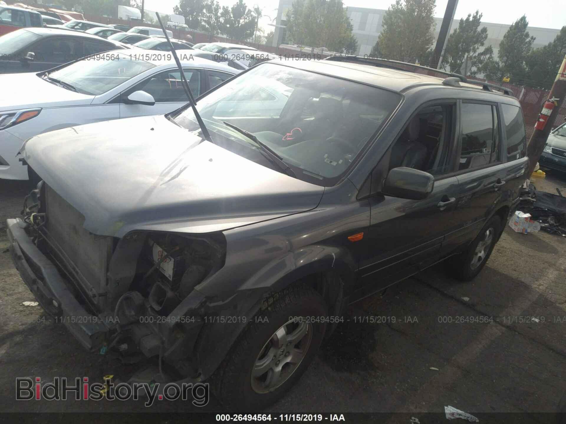 2006 HONDA PILOT - VIN: 2HKYF18736H541841 - Фото 2