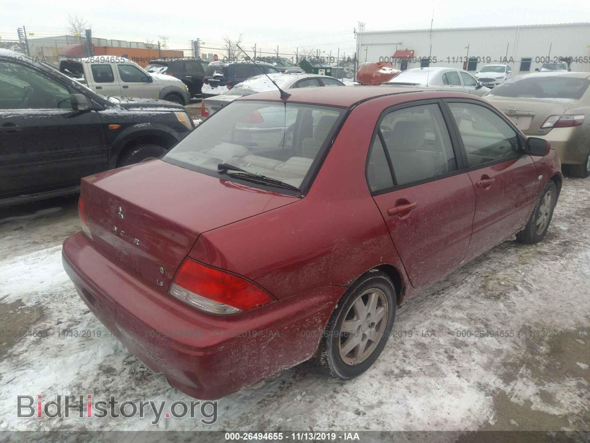 2002 MITSUBISHI LANCER - VIN: JA3AJ46E42U027420 - Фото 4