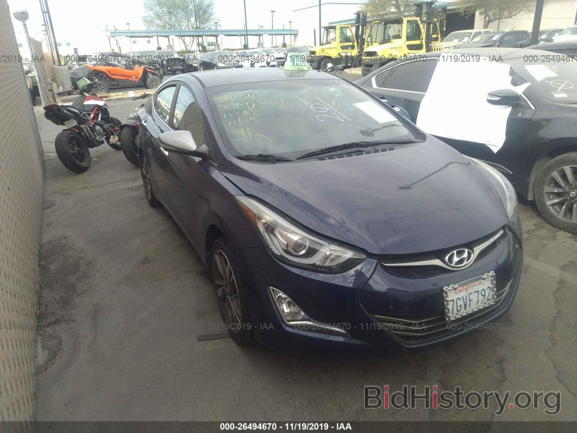 Photo 5NPDH4AE3EH540903 - HYUNDAI ELANTRA 2014