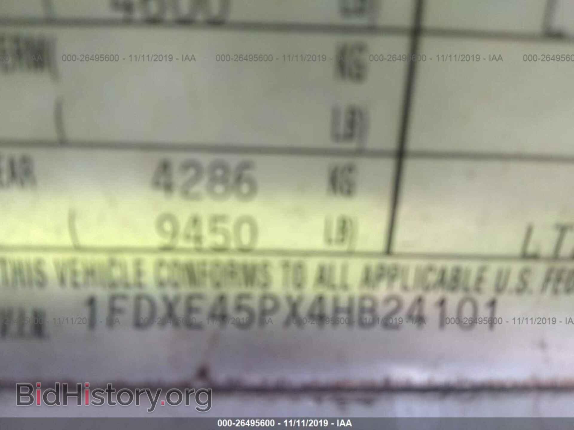 2004 FORD ECONOLINE - VIN: 1FDXE45PX4HB24101 - Фото 9