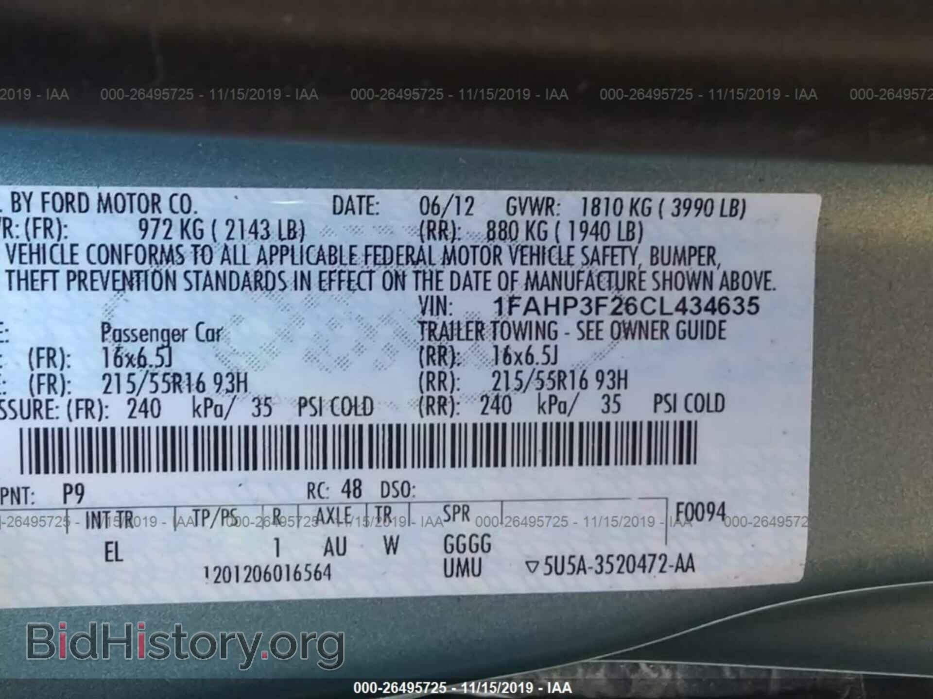 2012 FORD FOCUS - VIN: 1FAHP3F26CL434635 - Photo 8