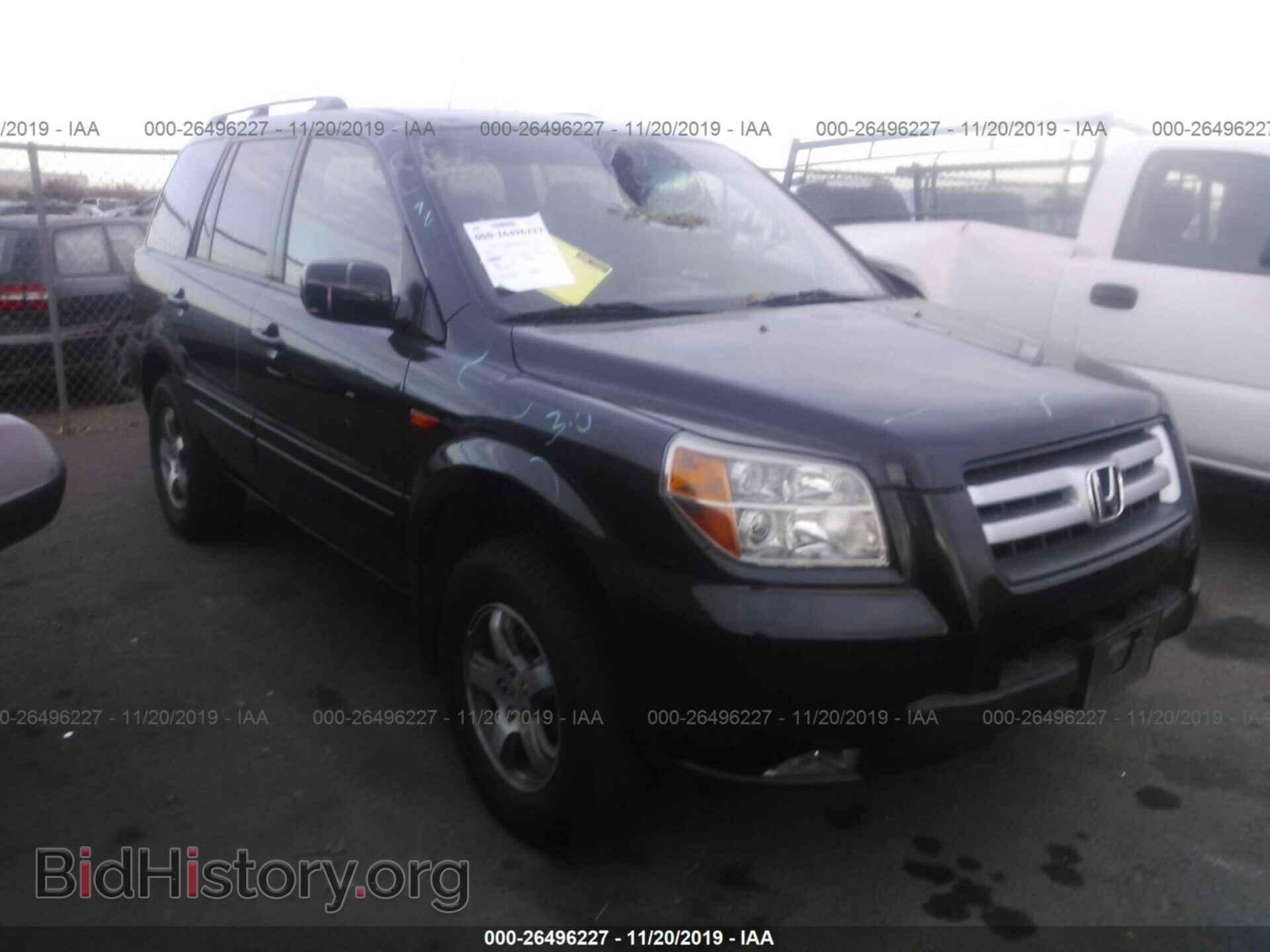 Photo 5FNYF28777B047360 - HONDA PILOT 2007