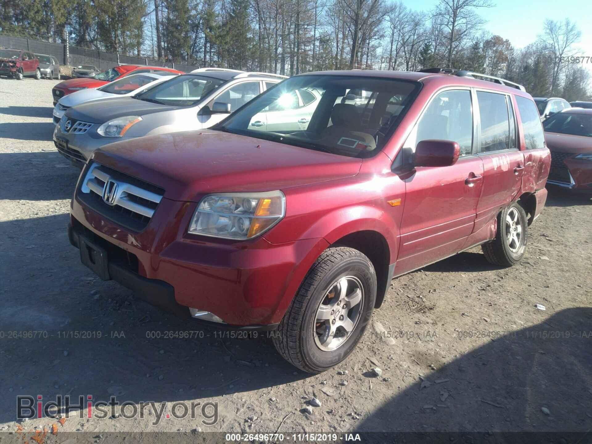 2006 HONDA PILOT - VIN: 2HKYF18726H512914 - Фото 2