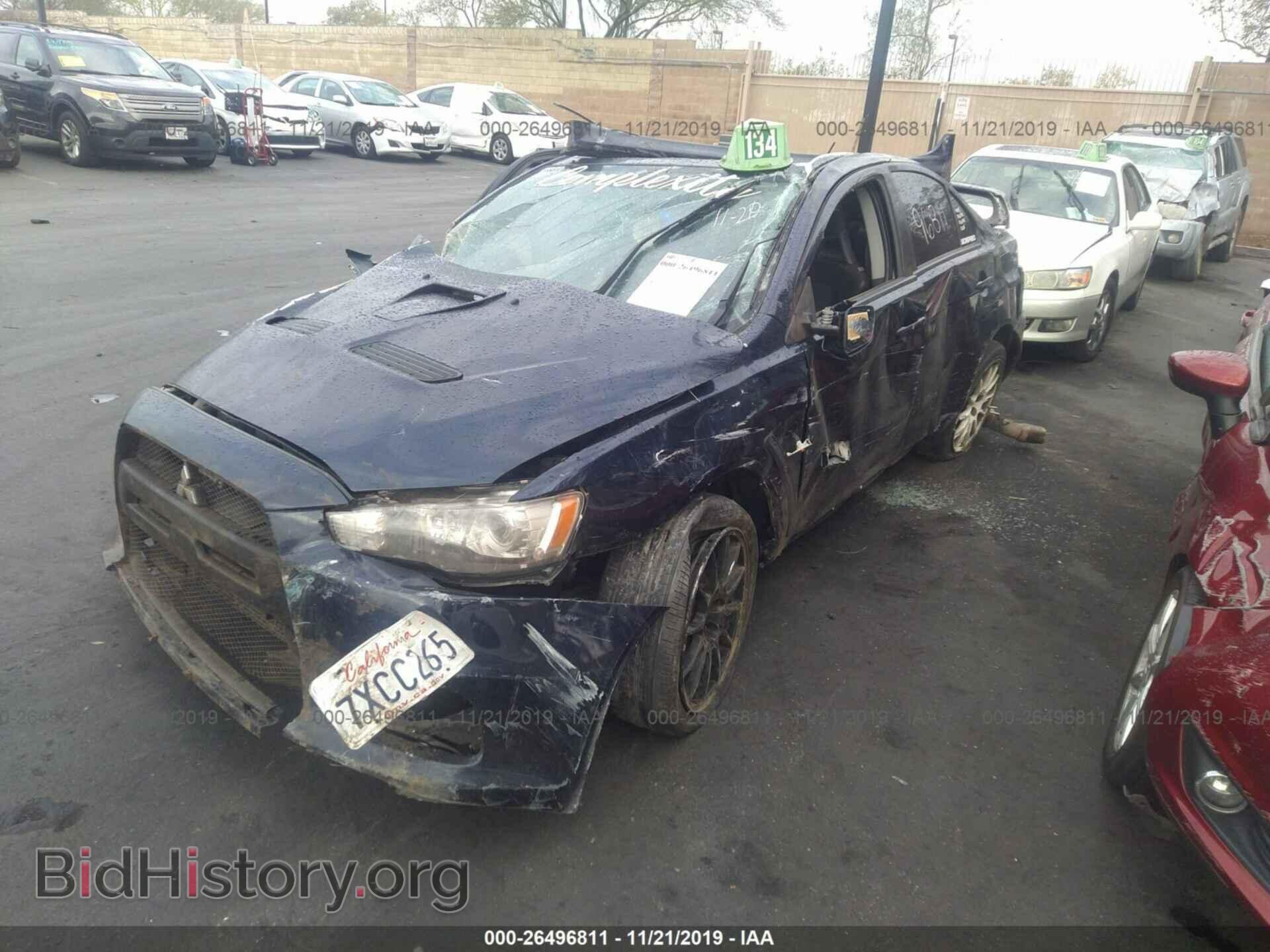 2014 MITSUBISHI LANCER - VIN: JA32W8FV3EU009377 - Фото 2