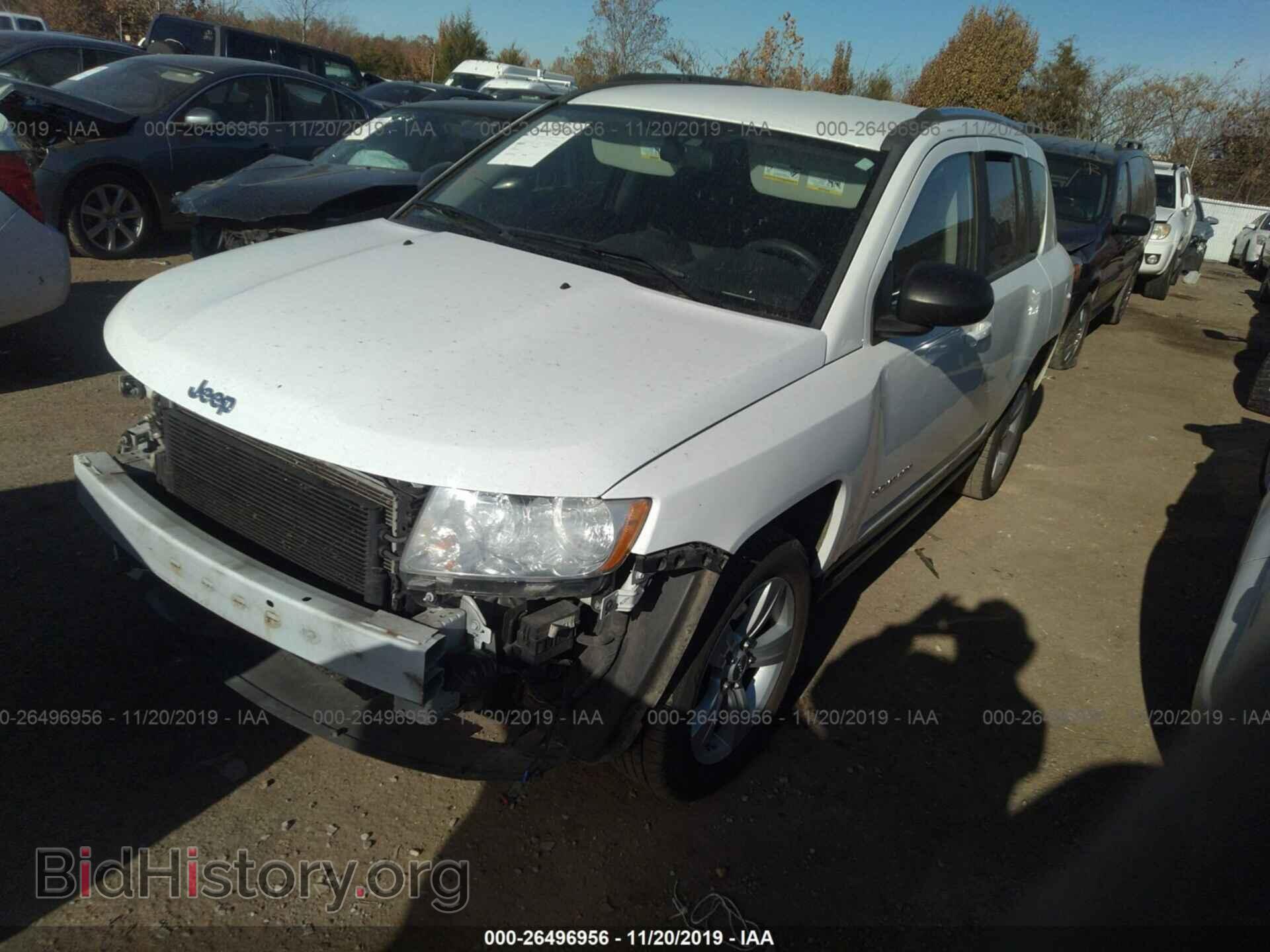 2012 JEEP COMPASS - VIN: 1C4NJCBA3CD627220 - Фото 2