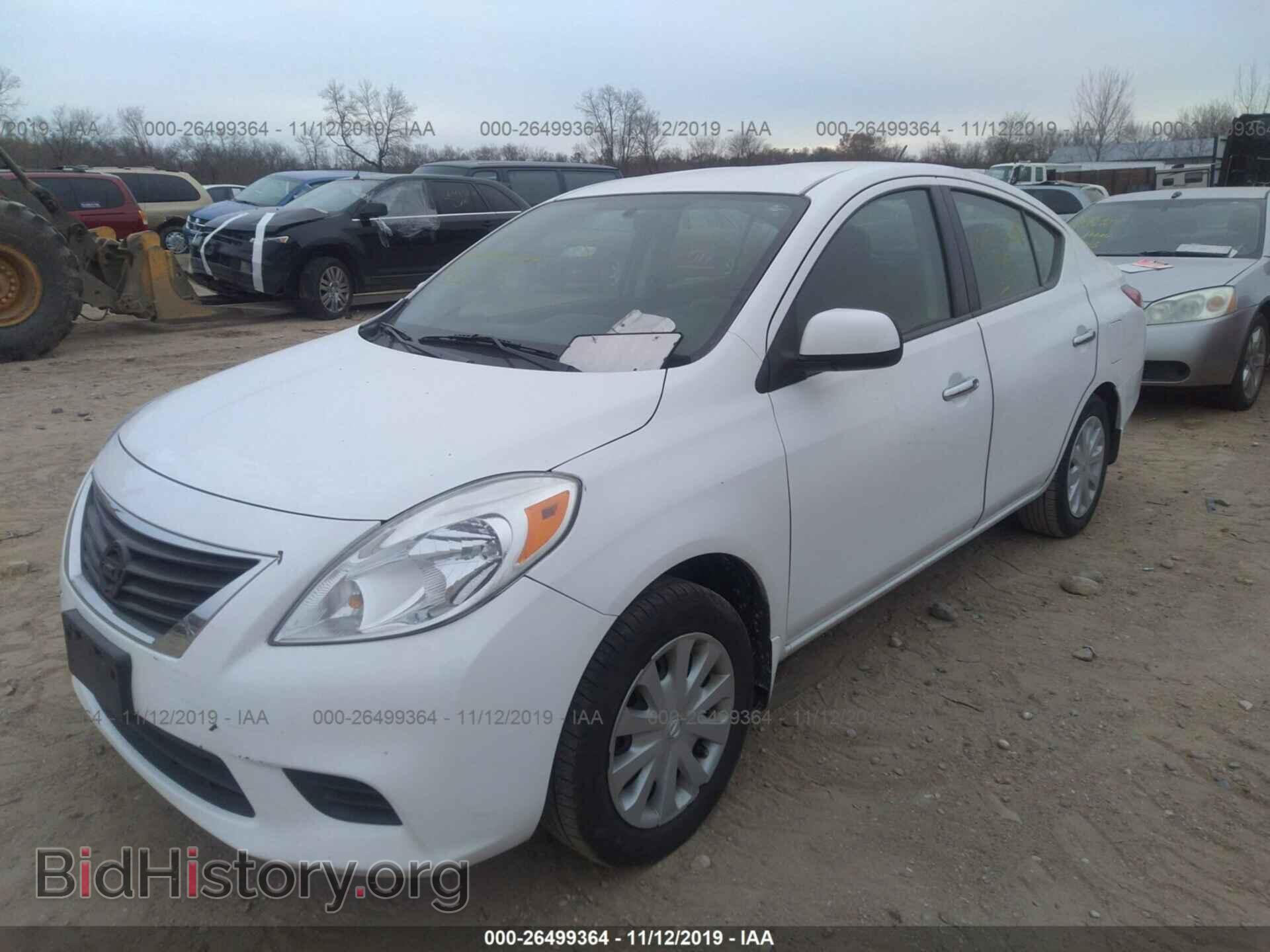 2012 NISSAN VERSA - VIN: 3N1CN7AP7CL865335 - Фото 2